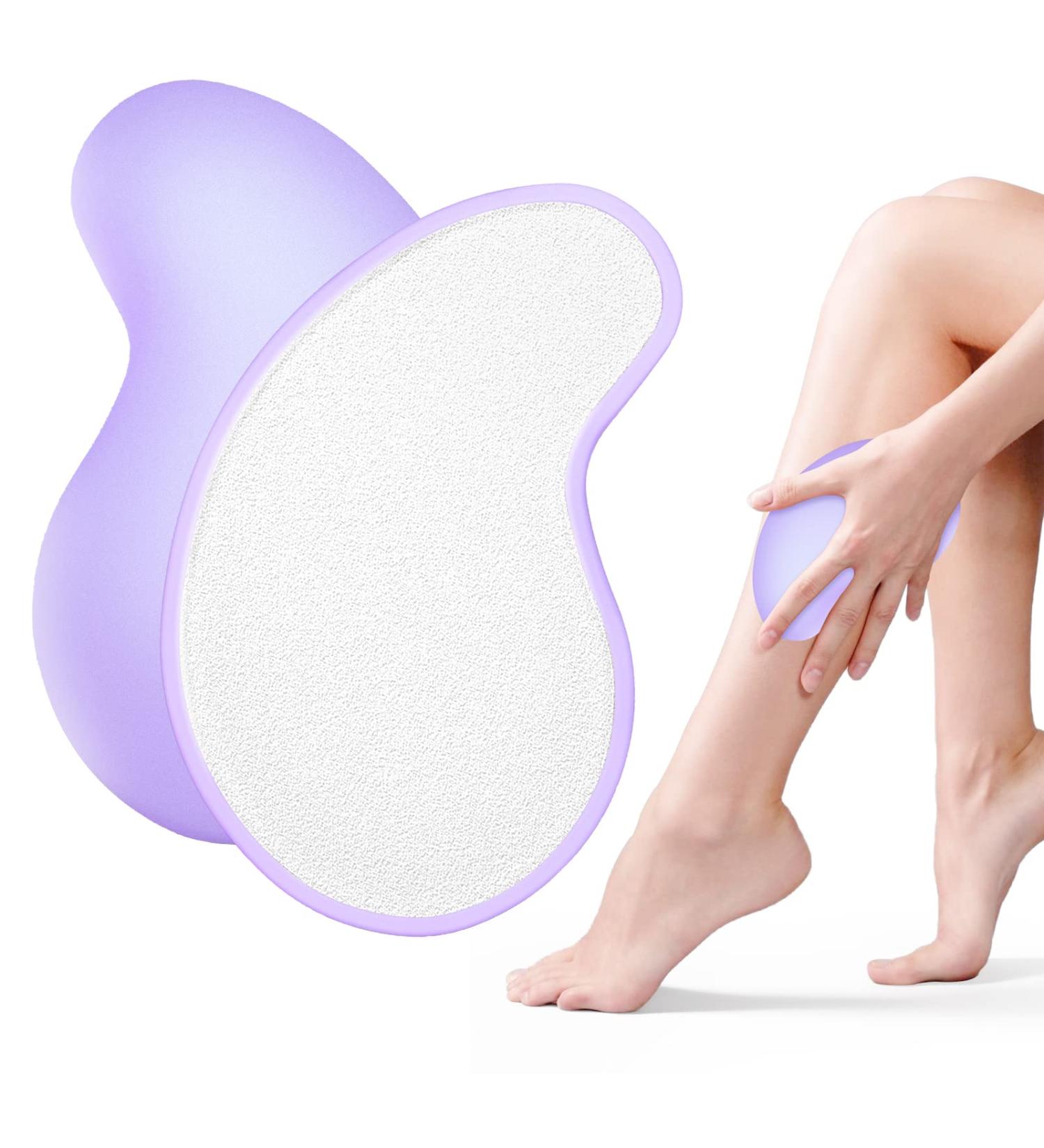 Crystal Hair Eraser Nano Crystal Hair Remover - Painless Exfoliation Tool for Men and Women - Silver Matte Purple - Buy Online on GoSupps.com