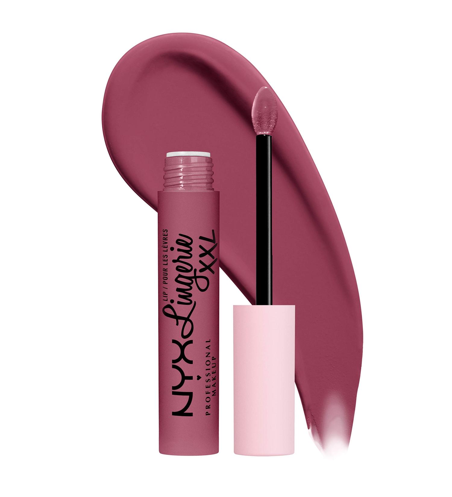 NYX Lip Lingerie XXL Matte Liquid Lipstick in Unlaced - Cool Toned Dusty Rose, 0.13 Fl Oz - Buy Online on GoSupps.com