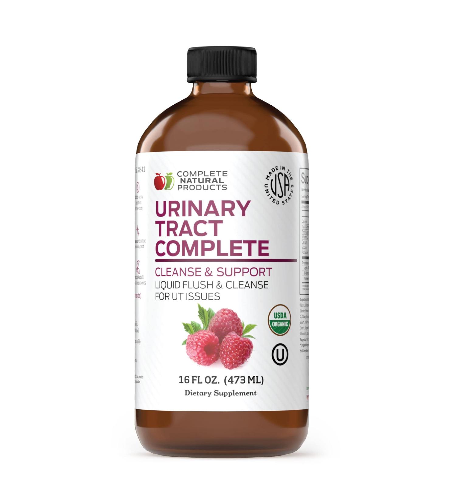 Complete Natural Products Urinary Tract Complete 16oz - Liquid Supplement for Urinary Tract Health with Organic Cranberry, D-Mannose, Beet Root, Fennel Seed, and Turmeric 16 Fl Oz (Pack of 1) - Buy Online on GoSupps.com