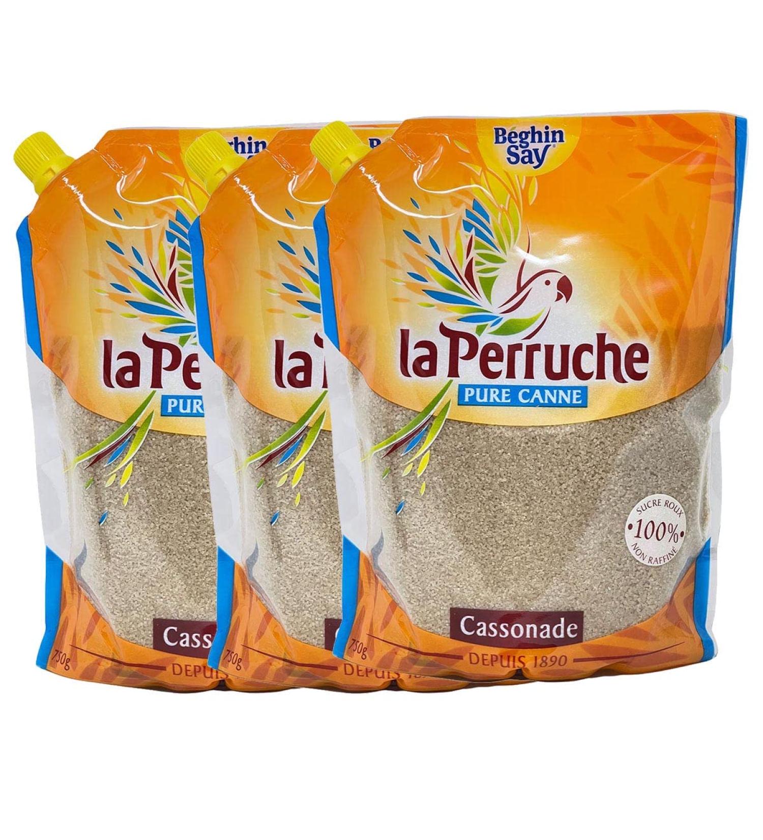 La Perruche Natural Brown Cane Sugar - 3 x 750g Refill Bag | Premium Quality Sweetener for Baking & Cooking - International Shipping Available - Buy Online on GoSupps.com