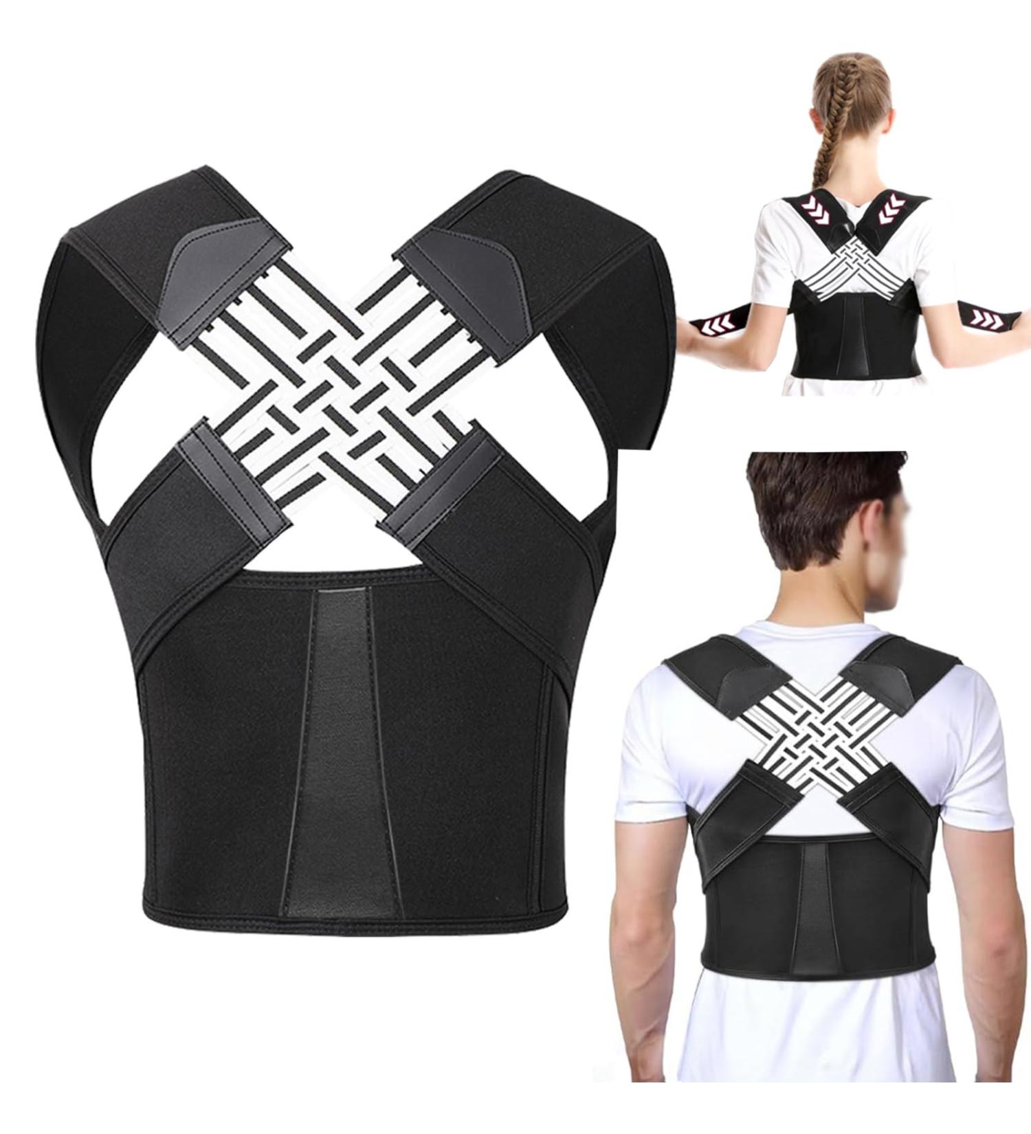 Adjustable Posture Corrector Men and Women - Adjustable Back Posture Belt Back Brace Posture Corrector Back Straightener Posture Corrector Scoliosis Lower Back Brace- Office Home (XXXL) - Buy Online on GoSupps.com