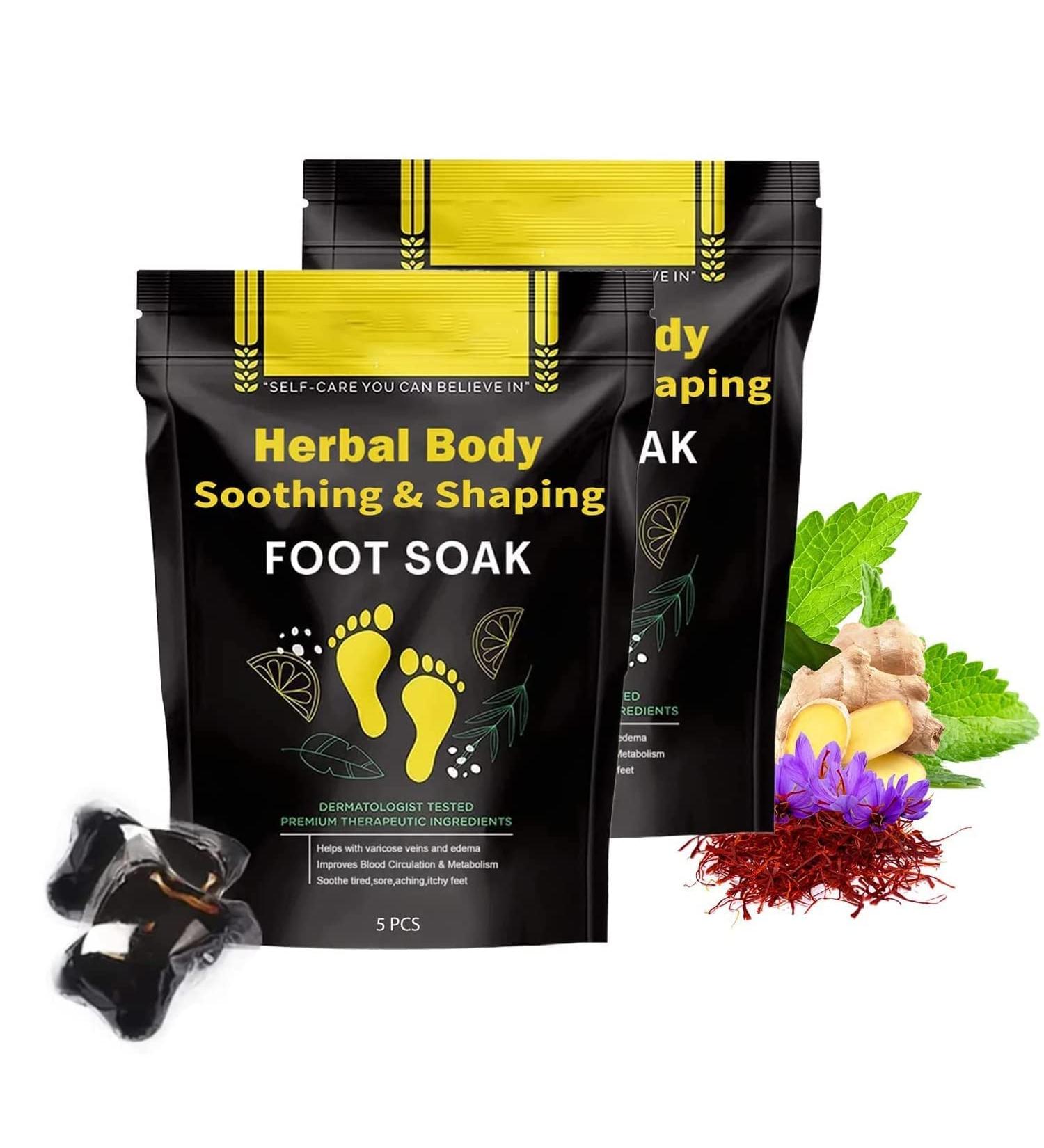 Herbal Detox Foot Soak Beads - 2 Pack for Men & Women | Body Shaping Cleansing - Buy Online on GoSupps.com