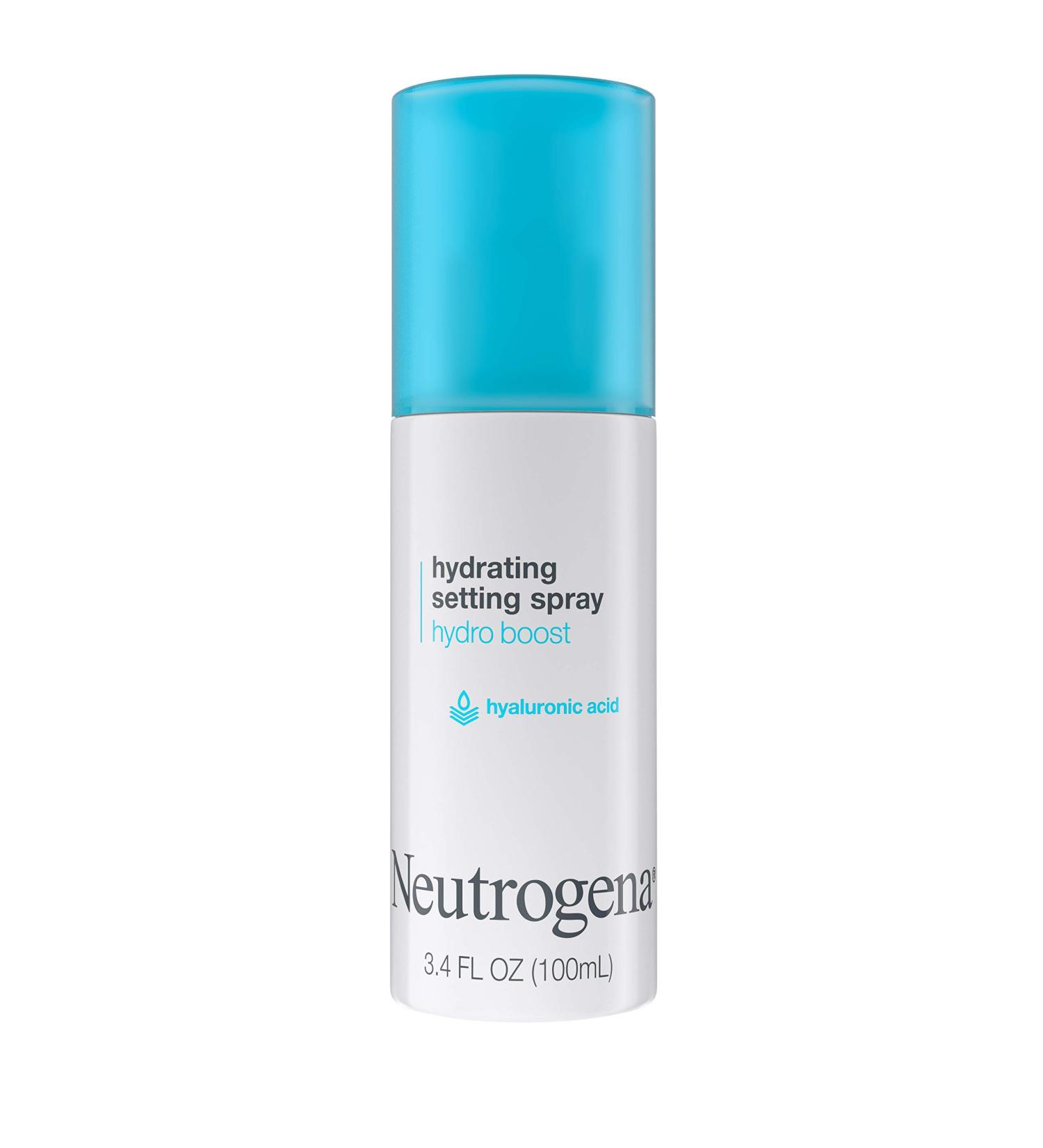 Neutrogena Hydro Boost Hydrating Makeup Setting Spray with Hyaluronic Acid - Longwear Facial Mist for Smooth, Glowing, Dewy Skin - Non-Comedogenic & Hypoallergenic - 3.4 fl. oz - Buy Online on GoSupps.com