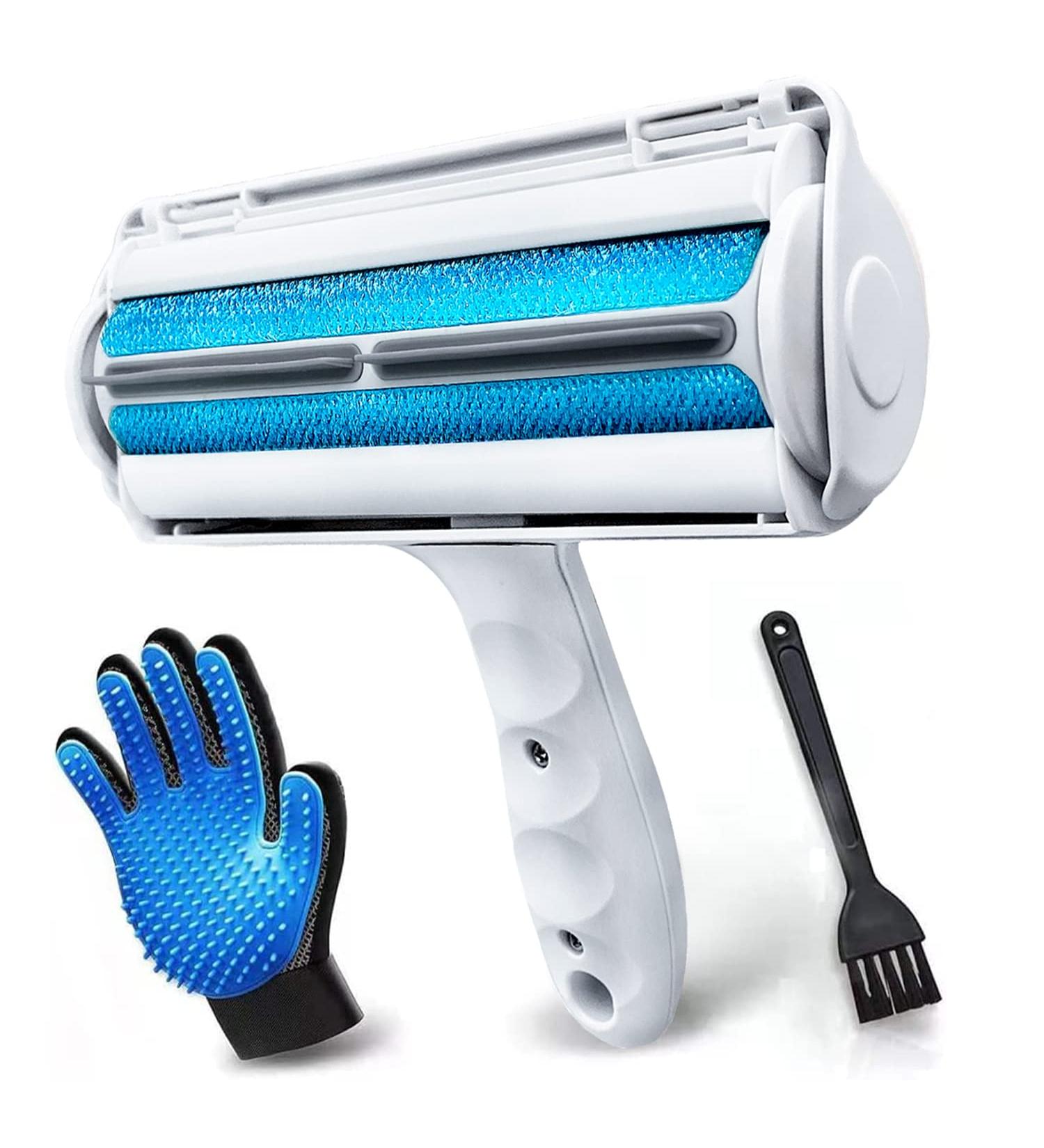 Effective Ourtop 2.0 Animal Hair Remover Lint Roller & Brush for Pet Hair - Reusable for Furniture Bedding & Couch - Ideal for Dogs & Cats - Buy Online on GoSupps.com