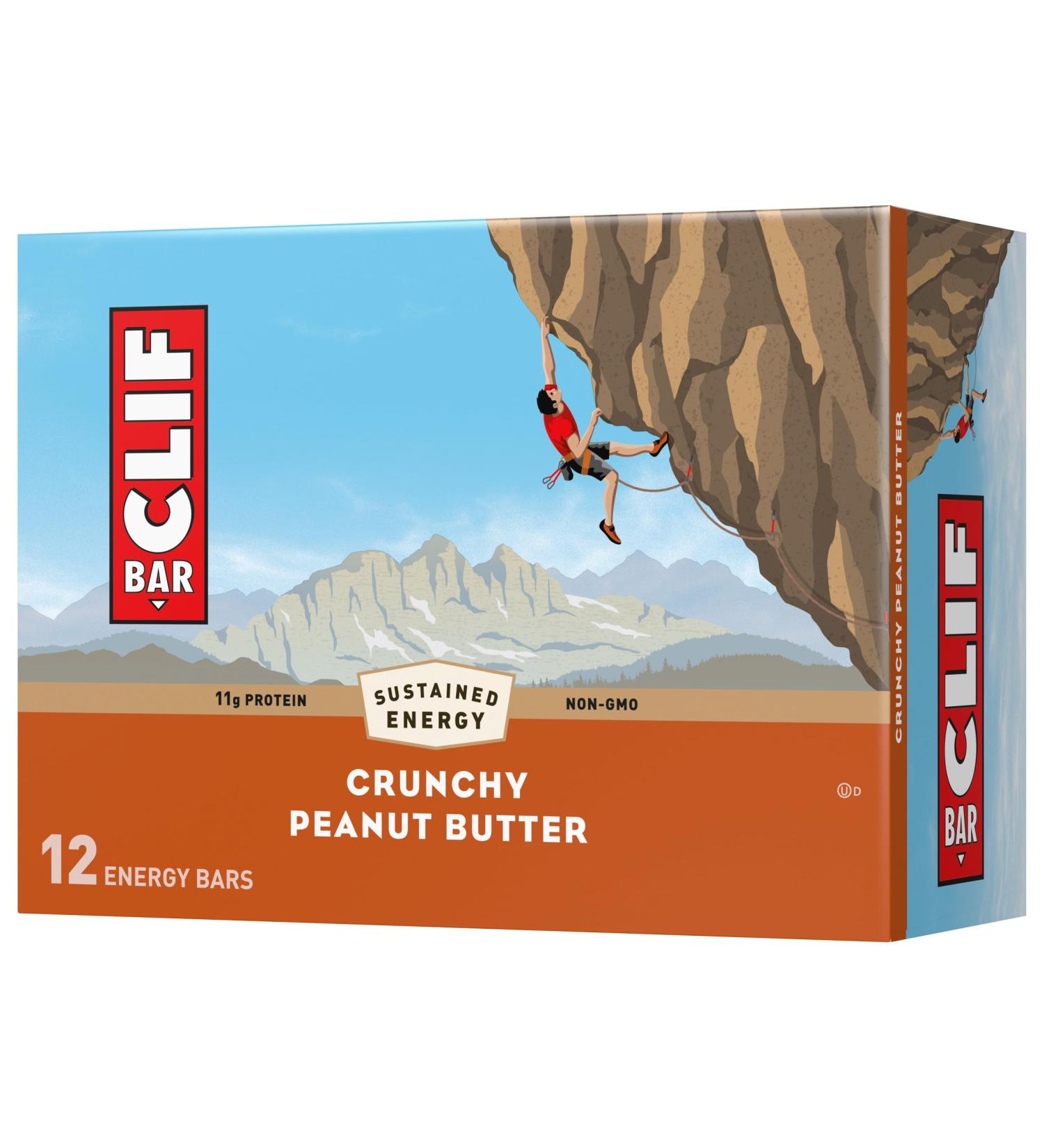 Buy Clif Bar Crunchy Peanut Butter Energy Bars 12 Pack | International Shipping Available - Buy Online on GoSupps.com