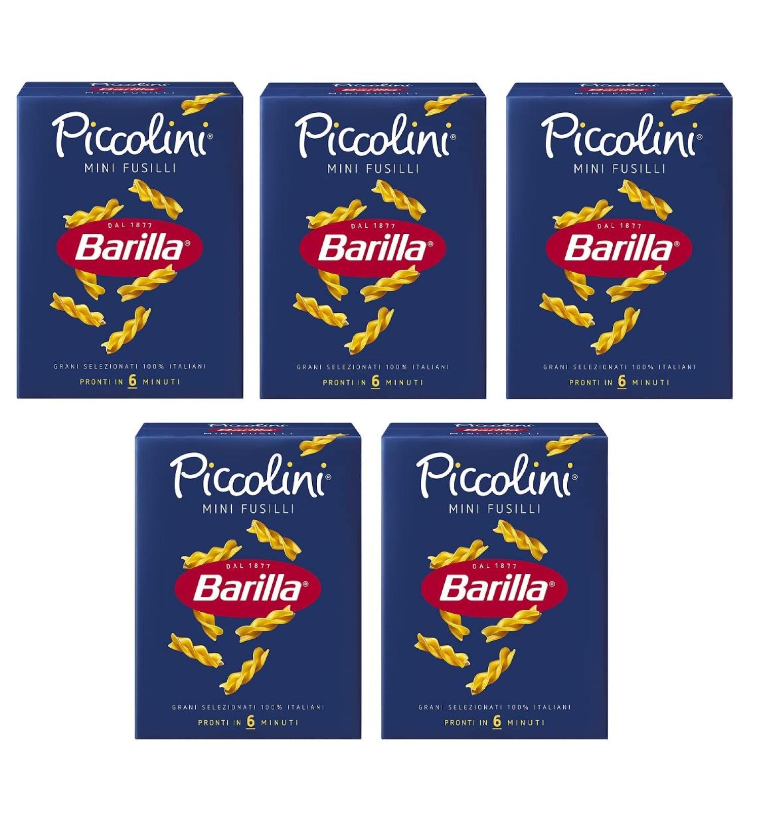 5x Pasta Barilla Piccolini mini Fusilli noedels 500 g pack Italiaanse pasta - Buy Online on GoSupps.com