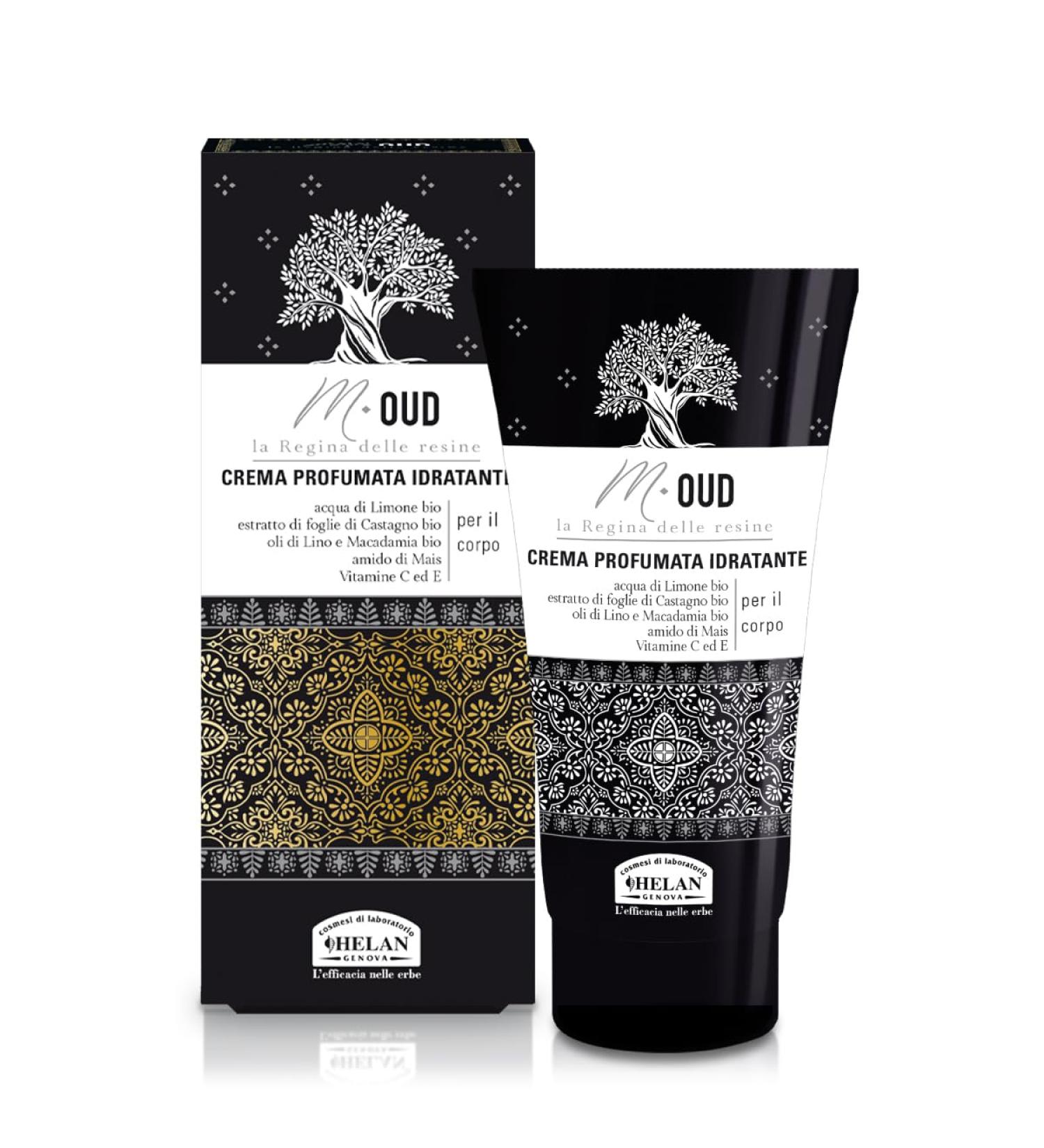 Helan M Oud Moisturizing Body Cream for Dry Skin Nourishing with Vitamin C and Antioxidant Vitamin E Moisturizing Body Cream Calming and Anti-Redness 150 ml - Buy Online on GoSupps.com