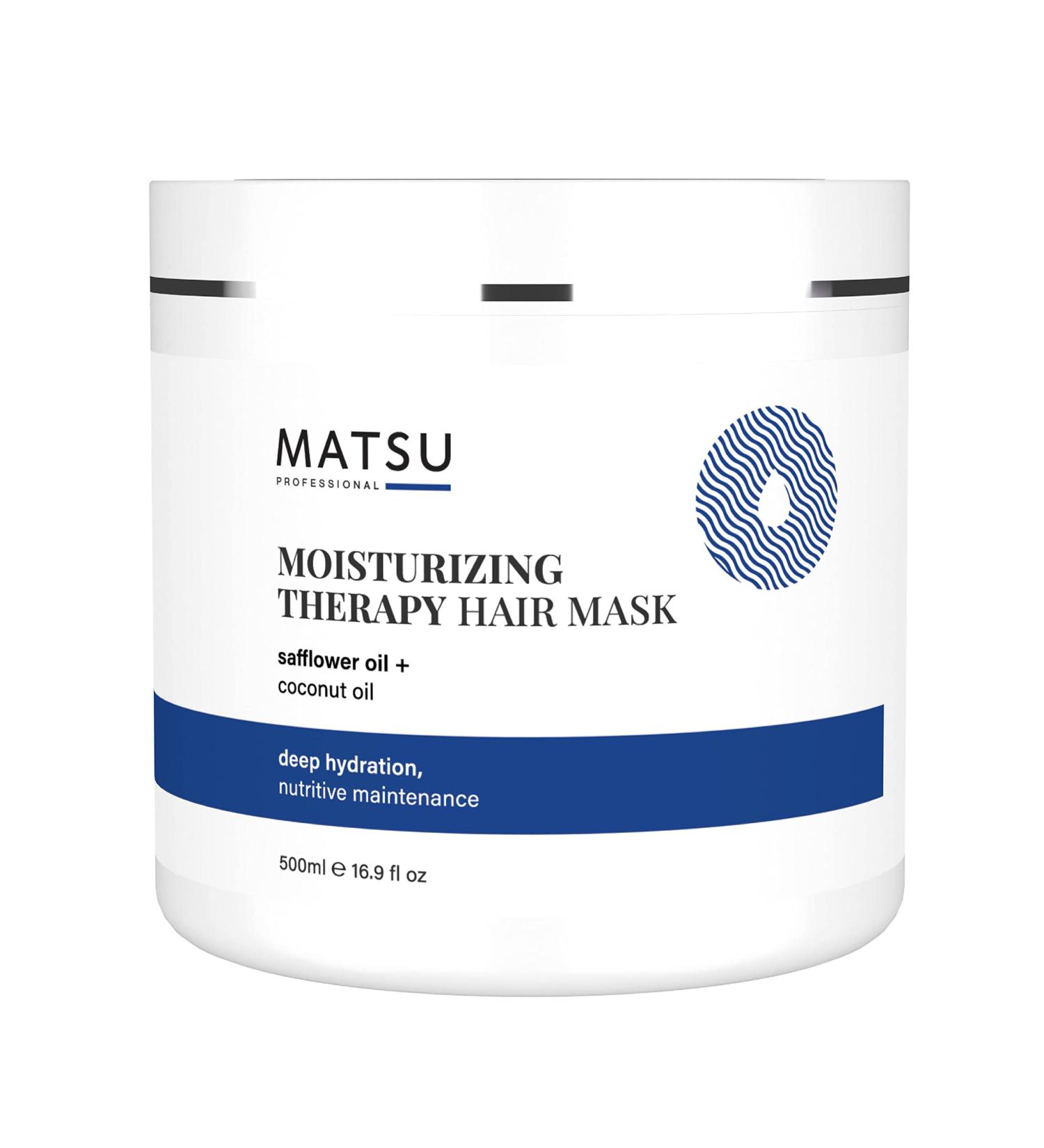 Matsu Moisturizing Therapy Hair Mask | Safflower & Coconut Oil | Treatment for Dry Damaged Hair | Shine & Brightness | All Hair Types Conditioner - Buy Online on GoSupps.com