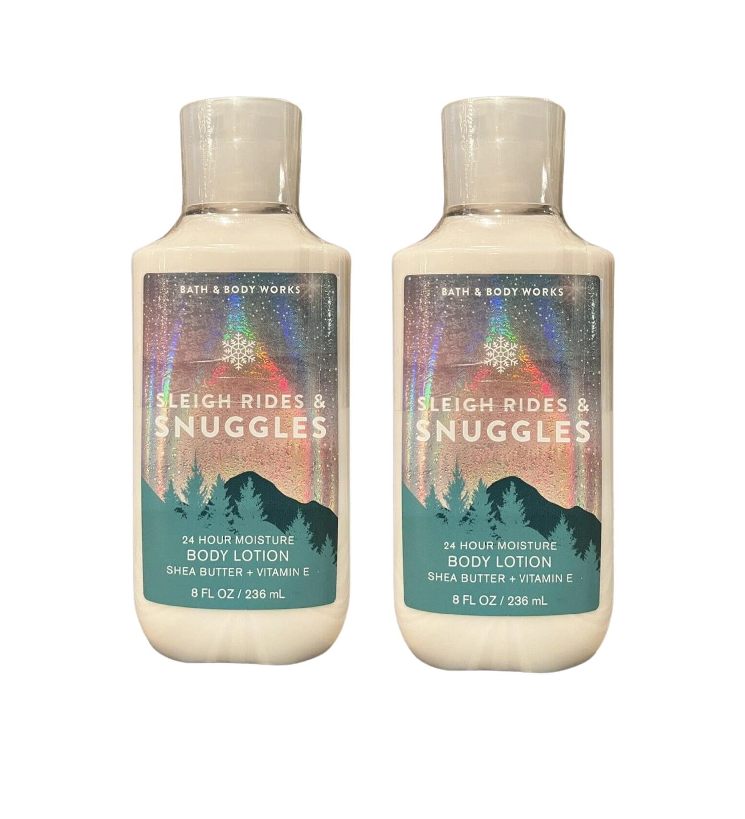 Bath and Body Works Gift Set of 2 - 8 Ounce Lotion - (Sleigh Rides & Snuggles)