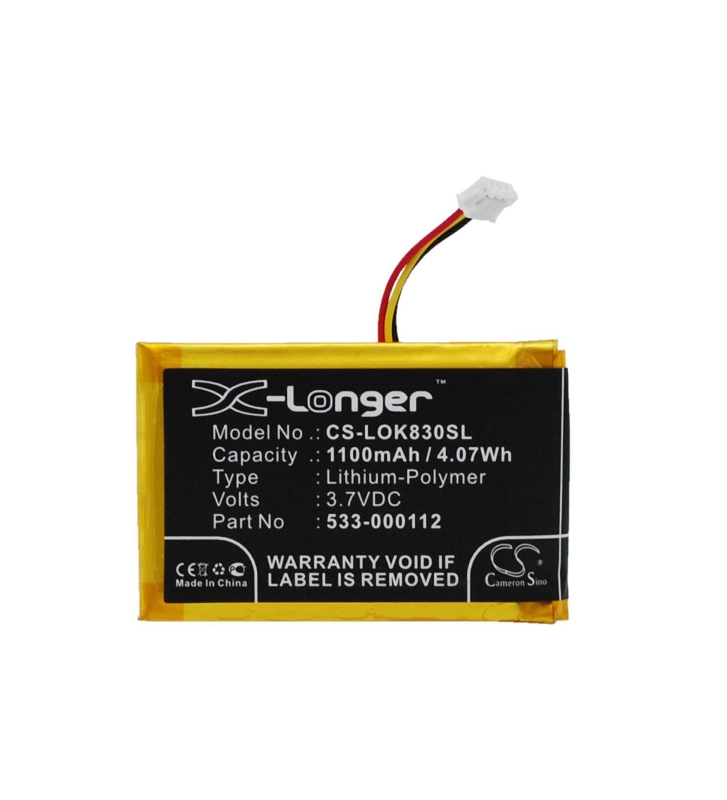 3.7V 1100mAh Battery Replacement for Illuminated Living Room Keyboard K830 - L/N 1406 533-000112 | International Shipping Available - Buy Online on GoSupps.com