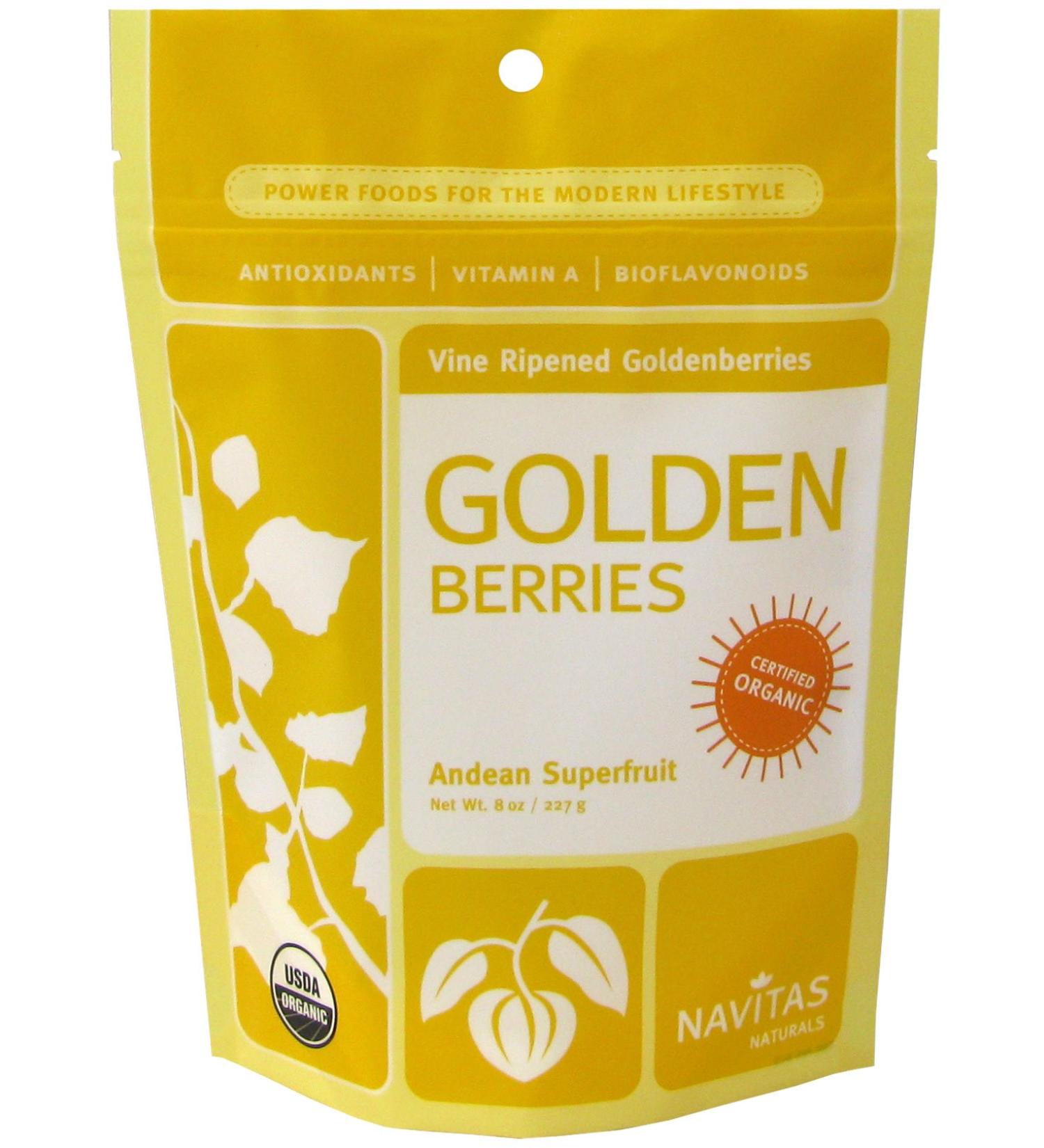 Navitas Organics Organic Golden Berries 8 oz (227 g)