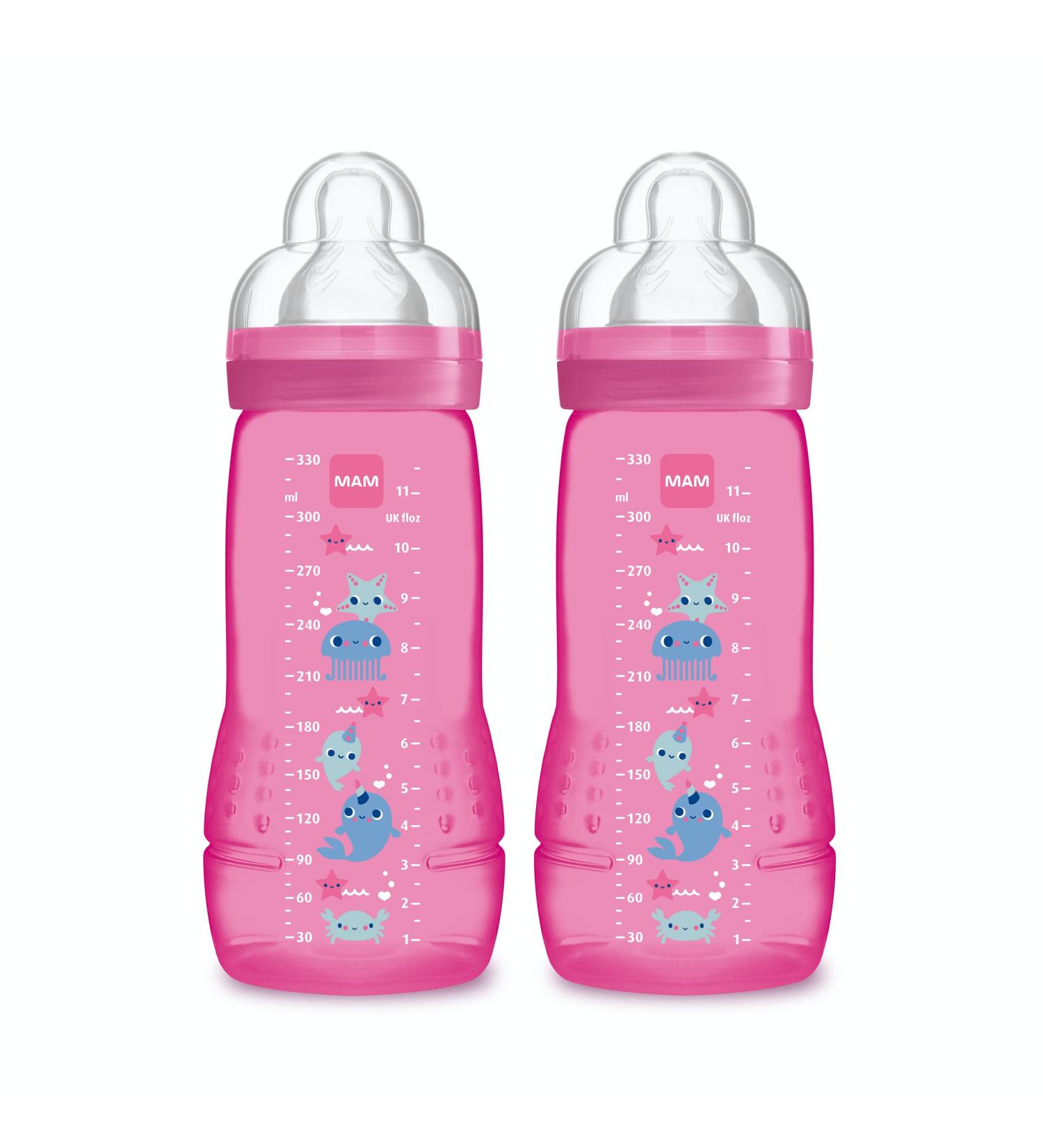 MAM Biberon 2 me Age Fille, T tine D bit X, Lot de 2 (2 x 330 ml) - Id al pour les b b s de 6 mois et plus - Buy Online on GoSupps.com