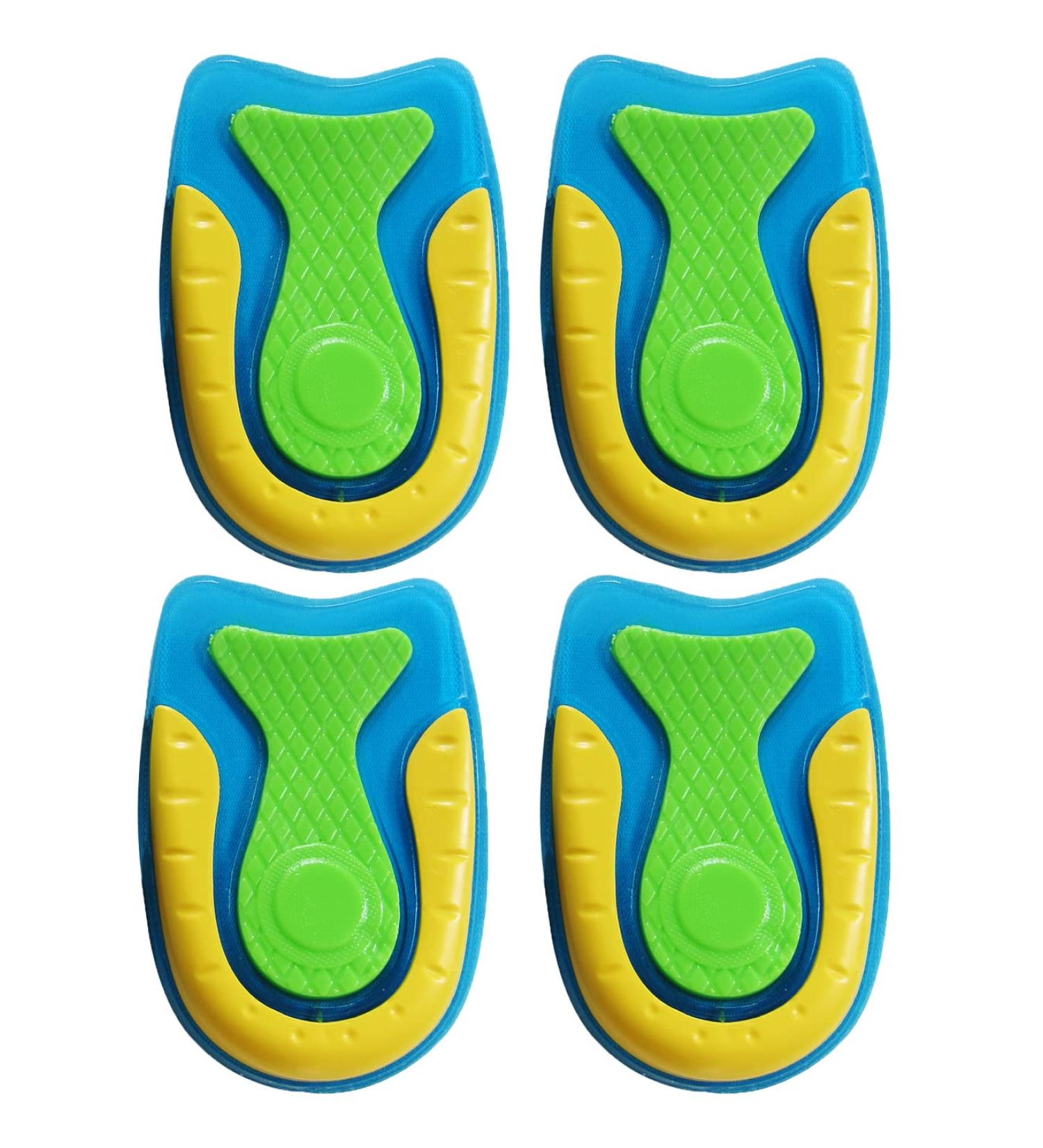 Men's Gel Heel Cups for Heel Pain Relief and Shock Absorption - Silicon Pads for Plantar Fasciitis, Bone Spurs - Size 6-12 - Buy Online on GoSupps.com