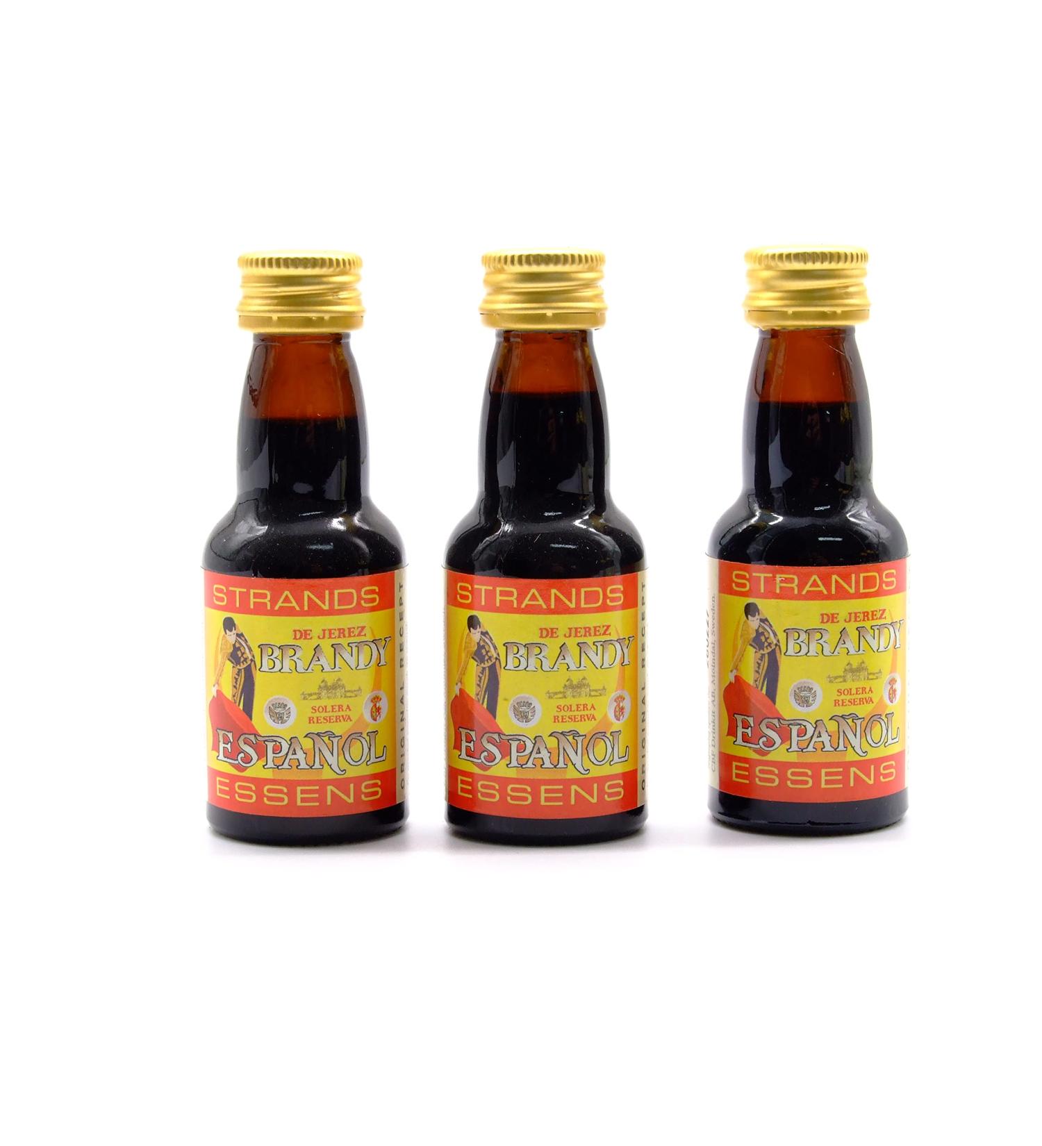 Brandy Espanol 3x25 ml - alcohol free | Vodka Essence | Cake flavoring