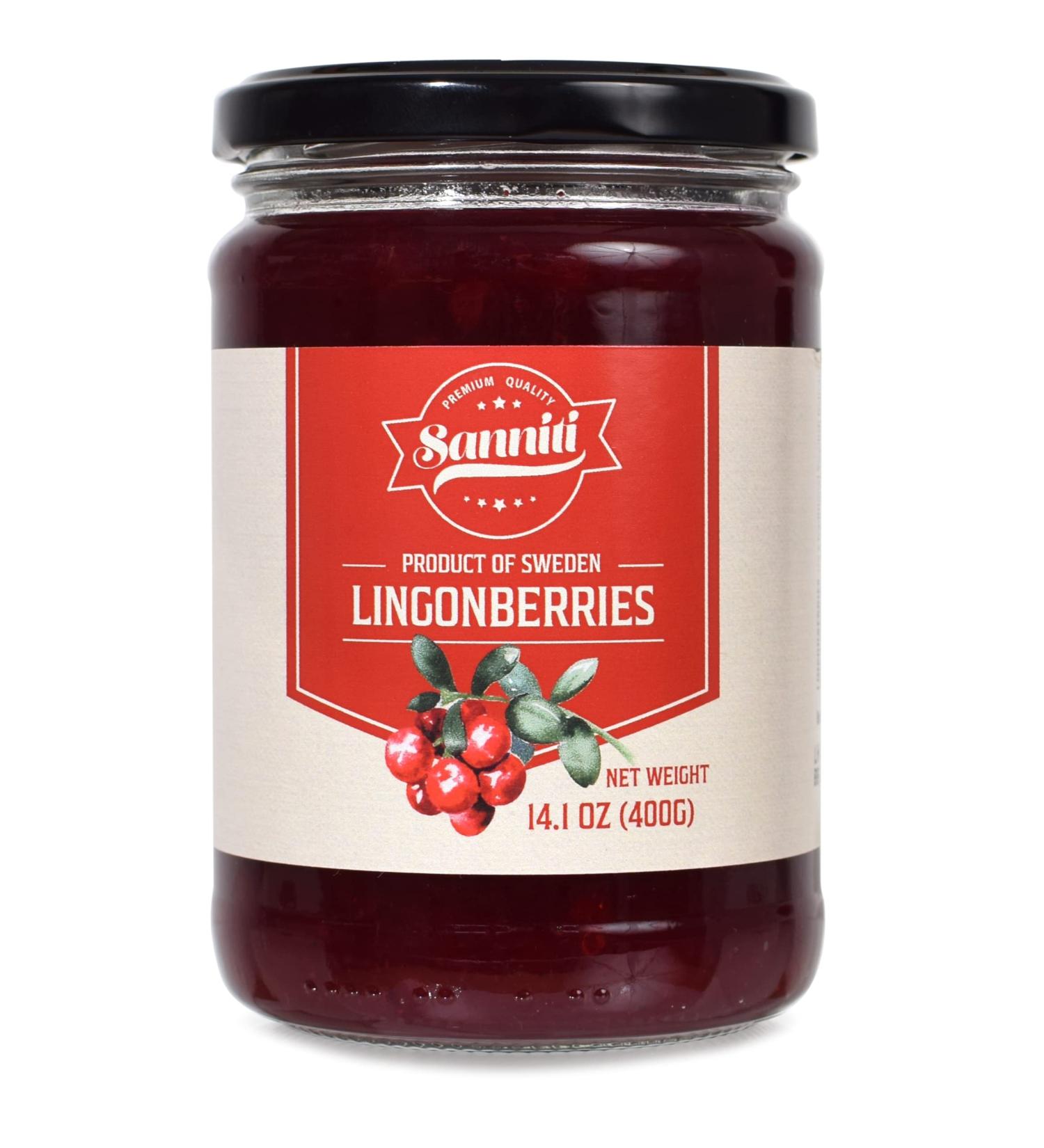Sanniti Lingonberries Jar imported from Sweden  14.1 Ounces - Buy Online on GoSupps.com