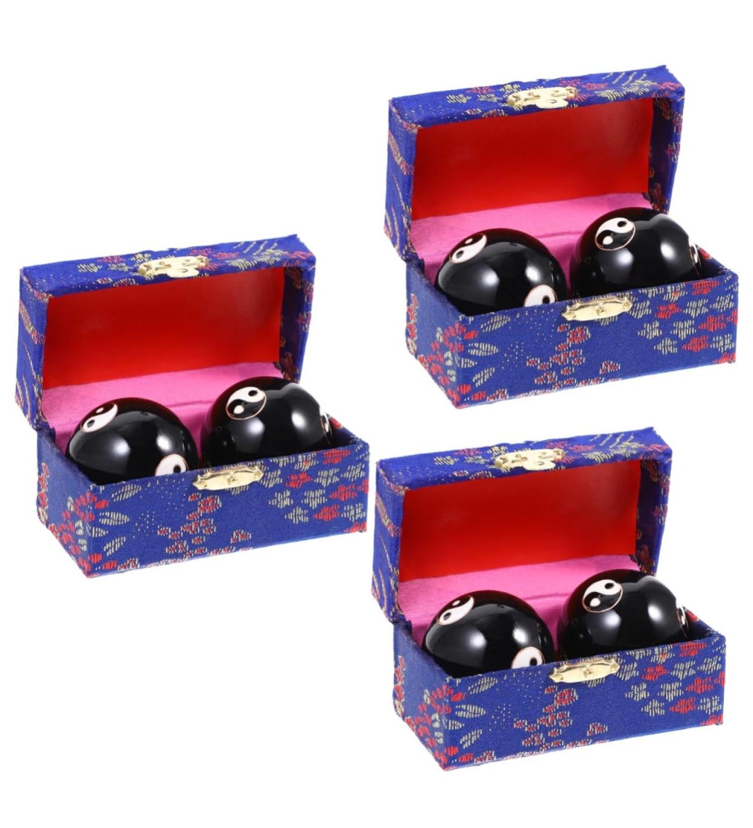 Ultechnovo 6 STK Metal Massage Globe Handballs - Hand Exercise Tools for Yoga Gymnastics & Fitness - Buy Online on GoSupps.com