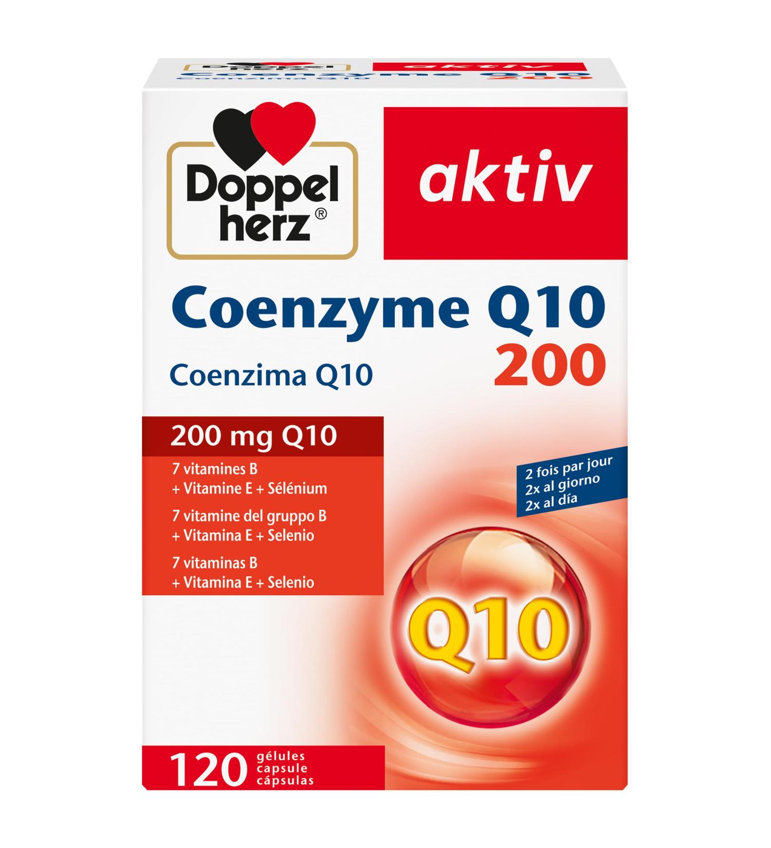 Doppelherz Coenzyme Q10 200 - supports energy metabolism and helps protect cells from oxidative stress - 120 capsules - Buy Online on GoSupps.com
