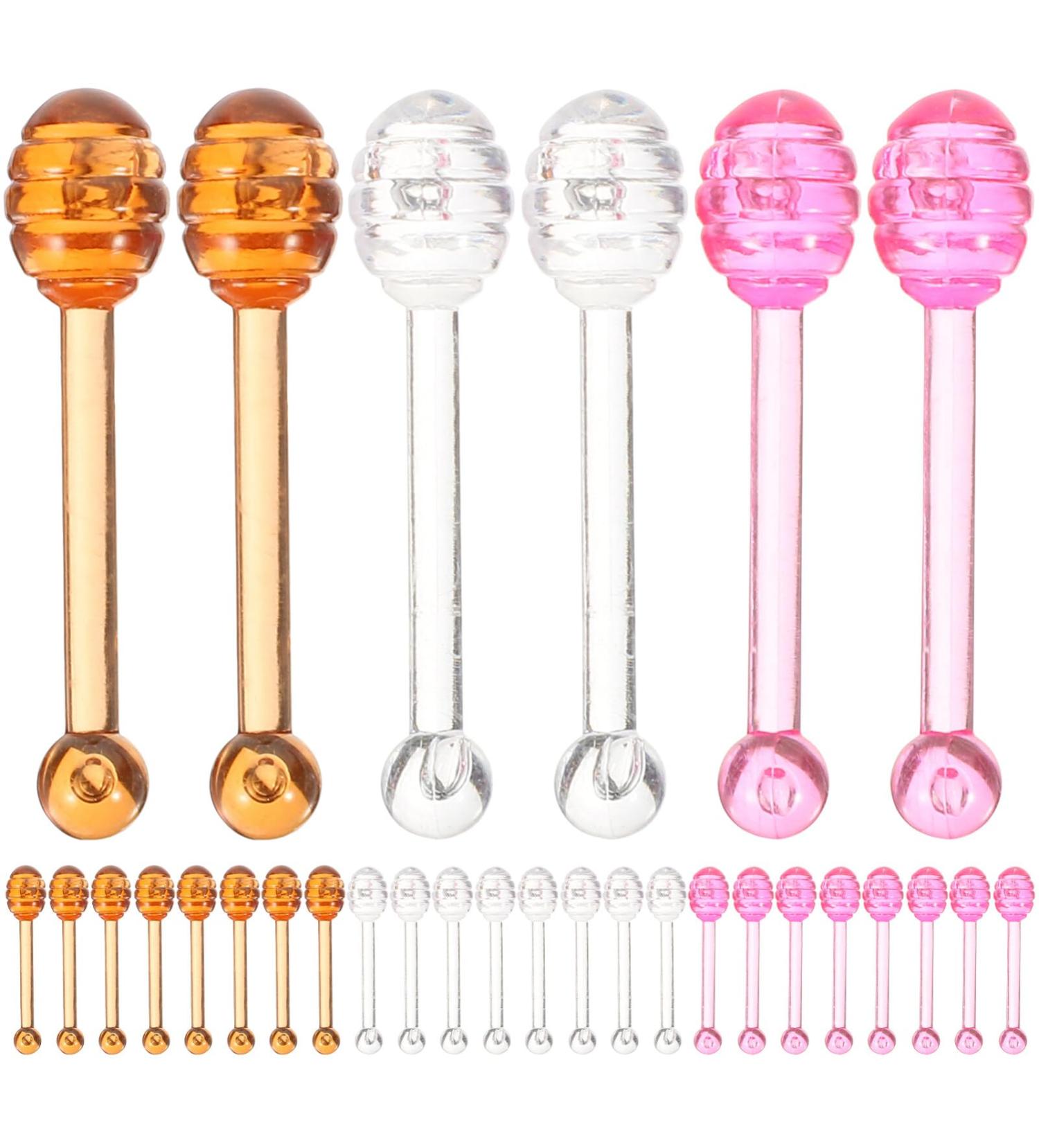 Beaupretty Lip Mask Applicators 30pcs Cute Mini Honey Dipper Shaped Facial Eye Cream Spatula Spatula Lip Balm Stick Cosmetic Wands Reusable Lip Scrub Applicator Beauty Tool - Buy Online on GoSupps.com