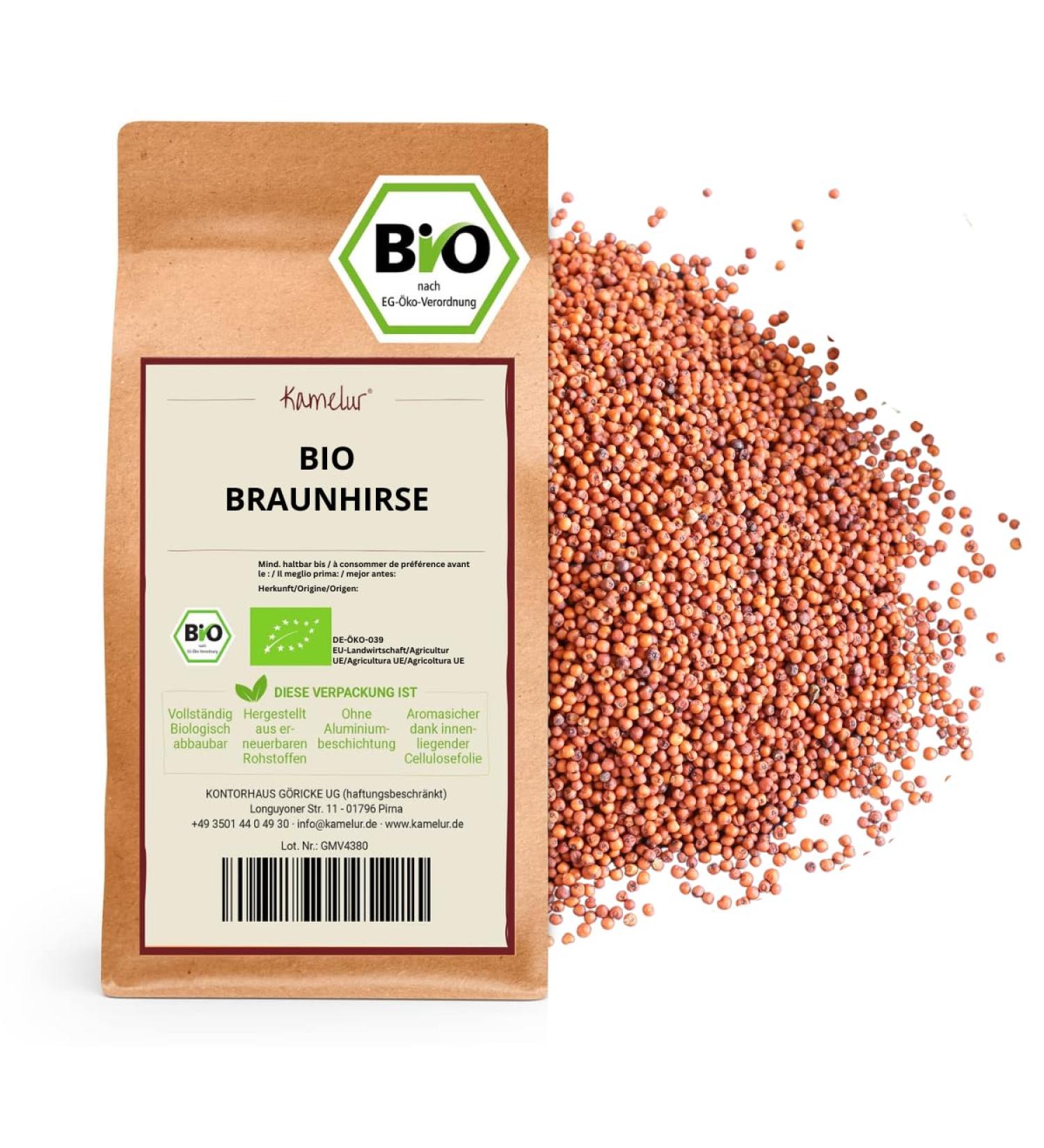 Buy Kamelur Organic Brown Millet 1kg - Premium Austrian Organic Grain for Healthy Living - Buy Online on GoSupps.com