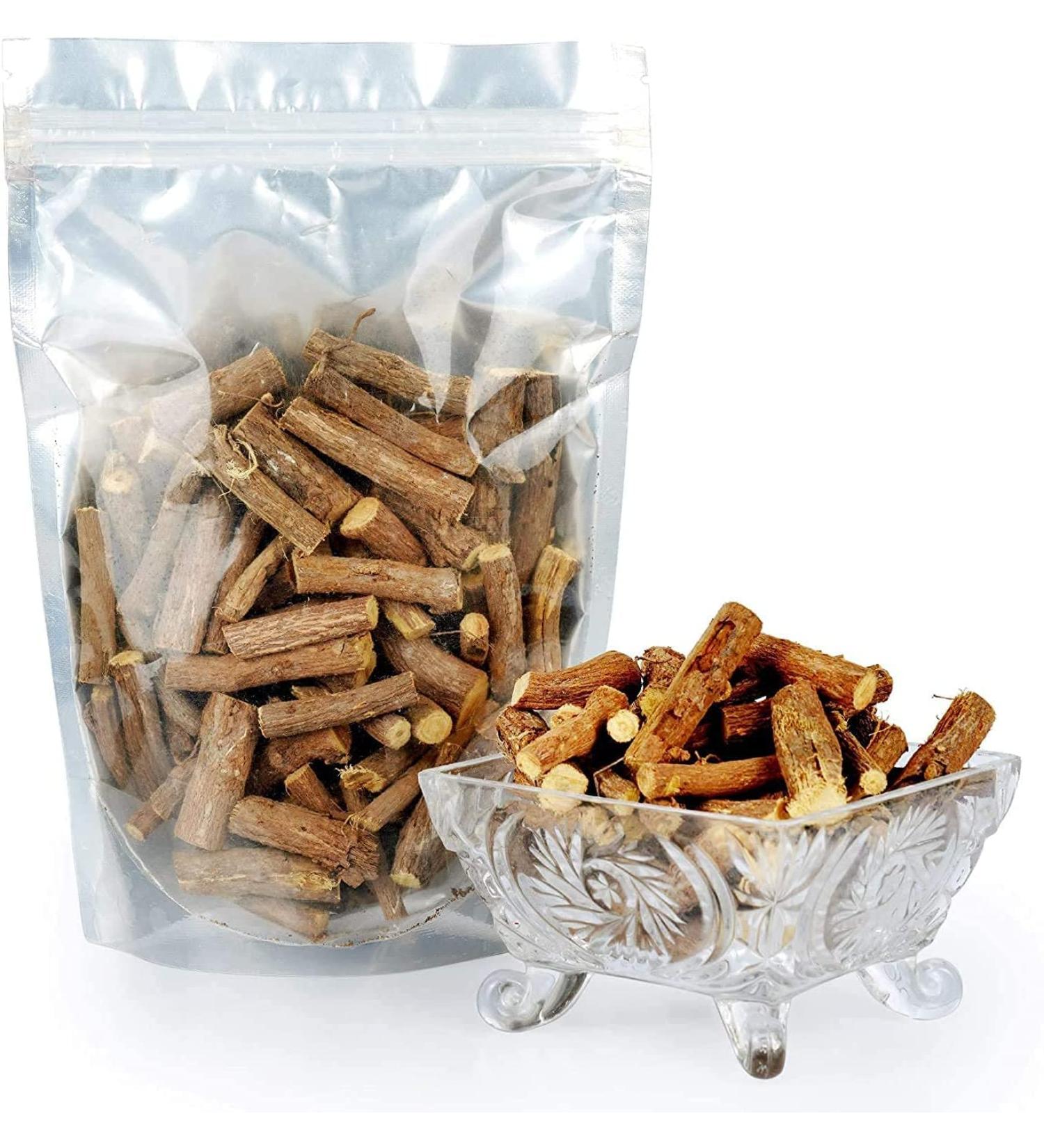 AOZA Organicgreen Herb Mulethi Sticks Licorice Roots - 100 * 2 PCS 200 GMS | | Glycyrrhiza Glabra Yashtimadhu - Buy Online on GoSupps.com