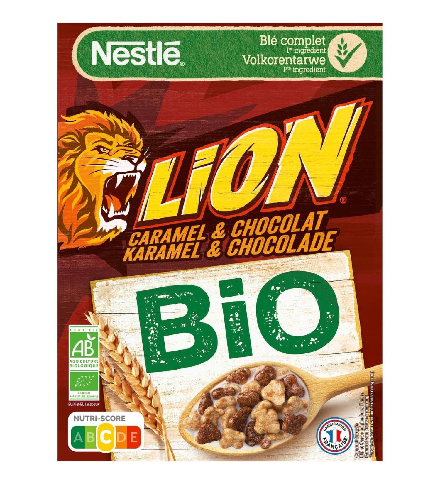  G n rique NESTL - Nestl Lion Organic Caramel and Chocolate 400g - 400g - Pack of 3 - Sold as a Pack - Buy Online on GoSupps.com