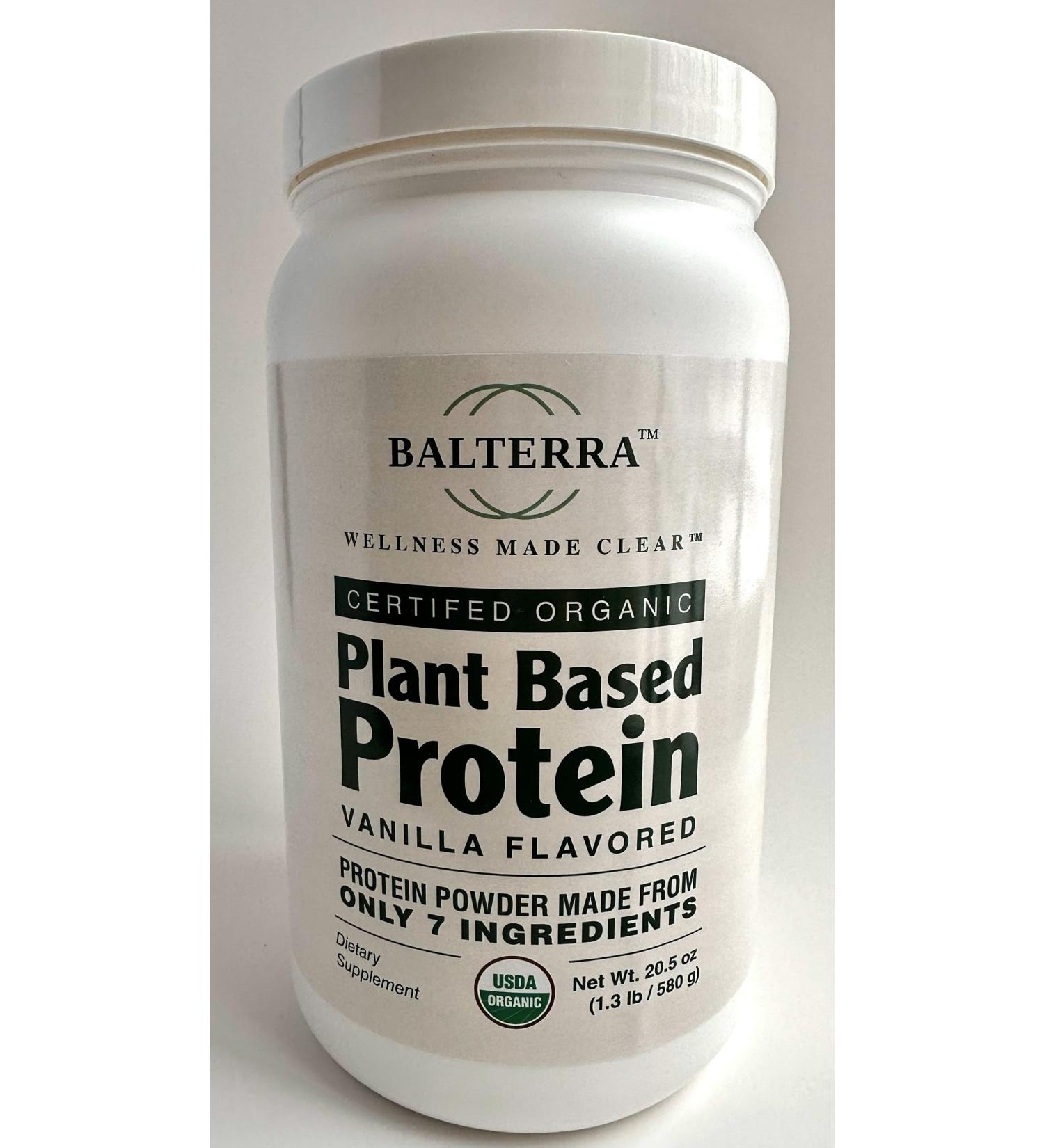 Wellness Made Clear Organic Plant Based Protein by Balterra Physical Performance Protein Supplement (Vanilla)
