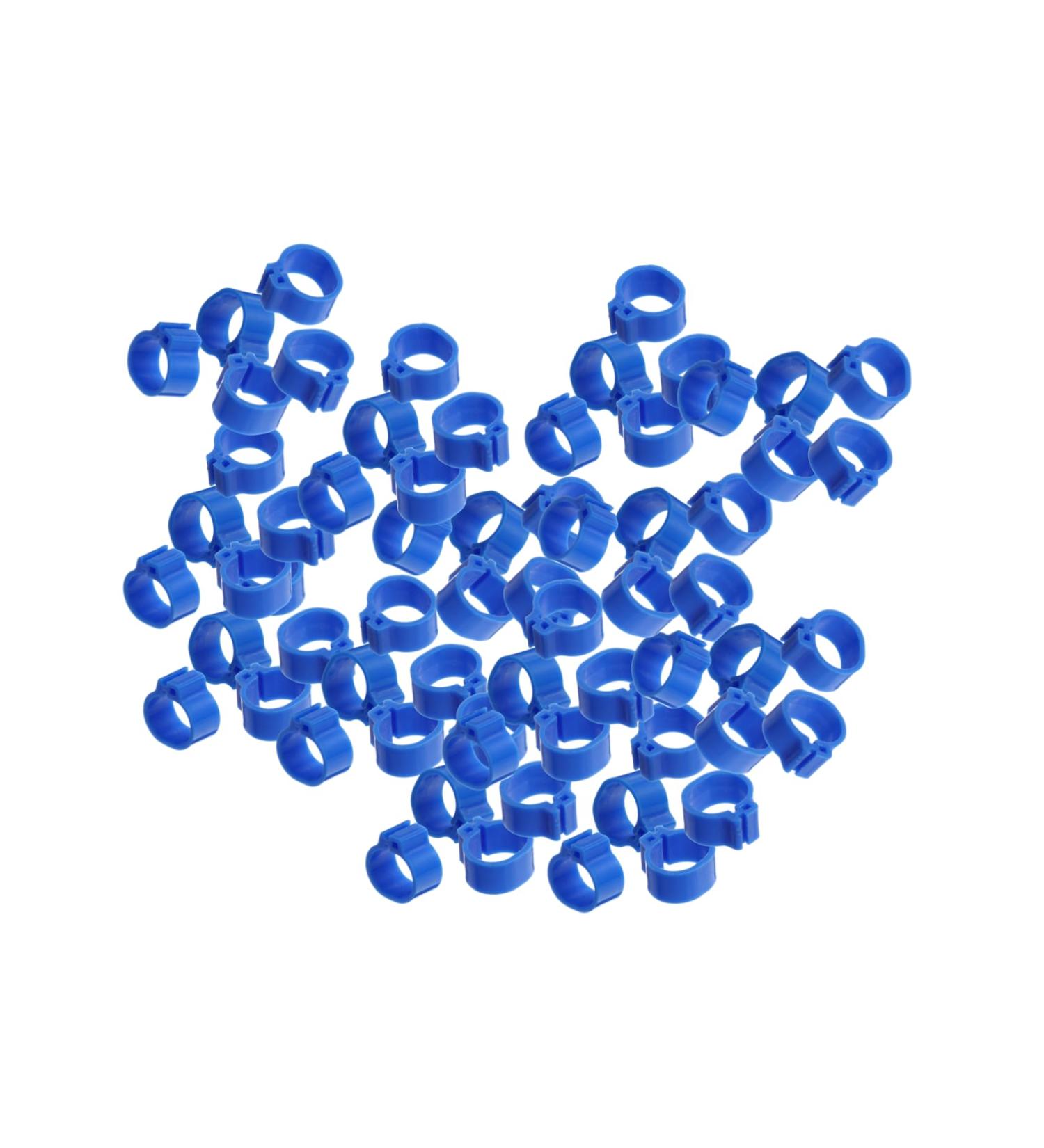 BESPORTBLE 300 Pcs Meat Pigeon Anklet Chicks Identify Clip Ring Chicken Leash Bird Ankle Ring Parrot Plastic 1.3X1.3CMx3pcs Dark Bluex3pcs - Buy Online on GoSupps.com