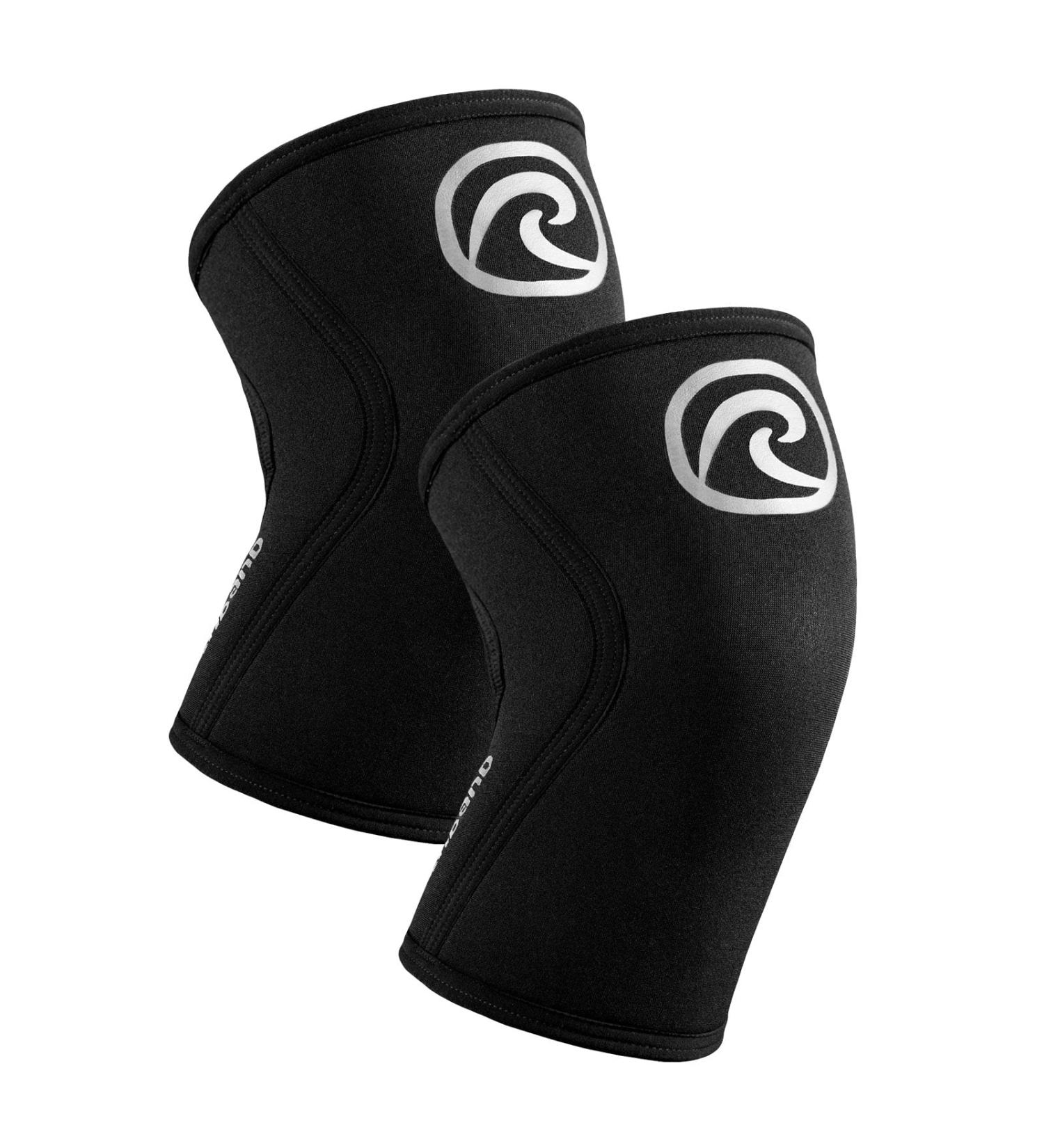 Rehband Knee Support Bandage for CrossFit & Heavy Training - Neoprene Unisex 5mm Multiple Colors & Sizes - 1 Pair - Buy Online on GoSupps.com