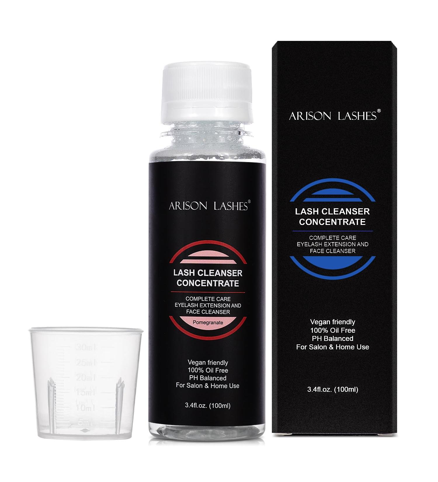 LASH Bath Foam Cleanser for Eyelash Extensions - Vegan Oil-Free Shampoo 100ml (Pomegranate) | DIY Professional Care - Shiliu - Buy Online on GoSupps.com