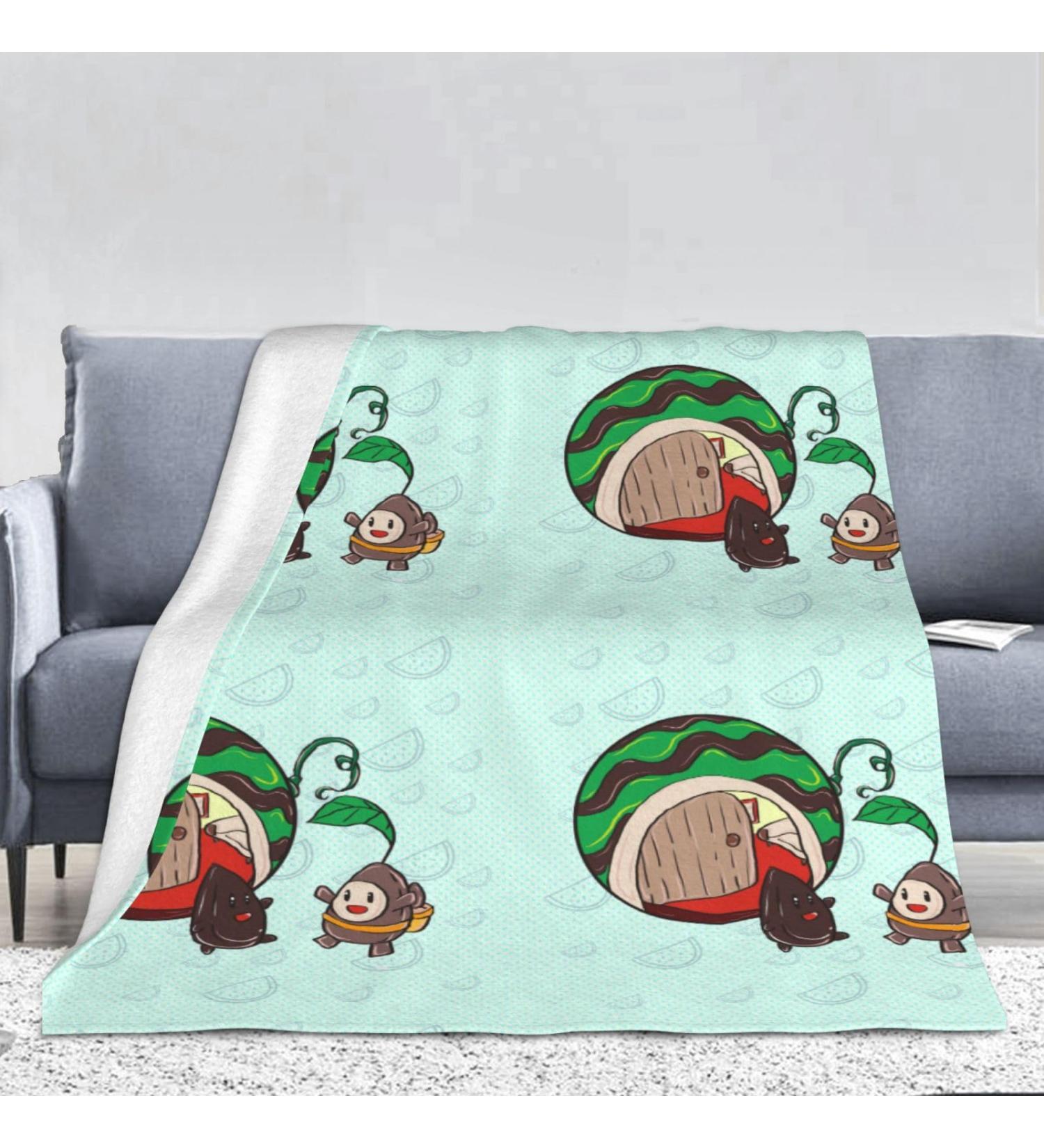 YYHHAOFA Sunflower Seeds Watermelon Seeds Pattern Flannel Blanket 66x90 in Thick : Skin-Friendly Warm and Comfortable Easy Care and Durable Black Thick - Buy Online on GoSupps.com