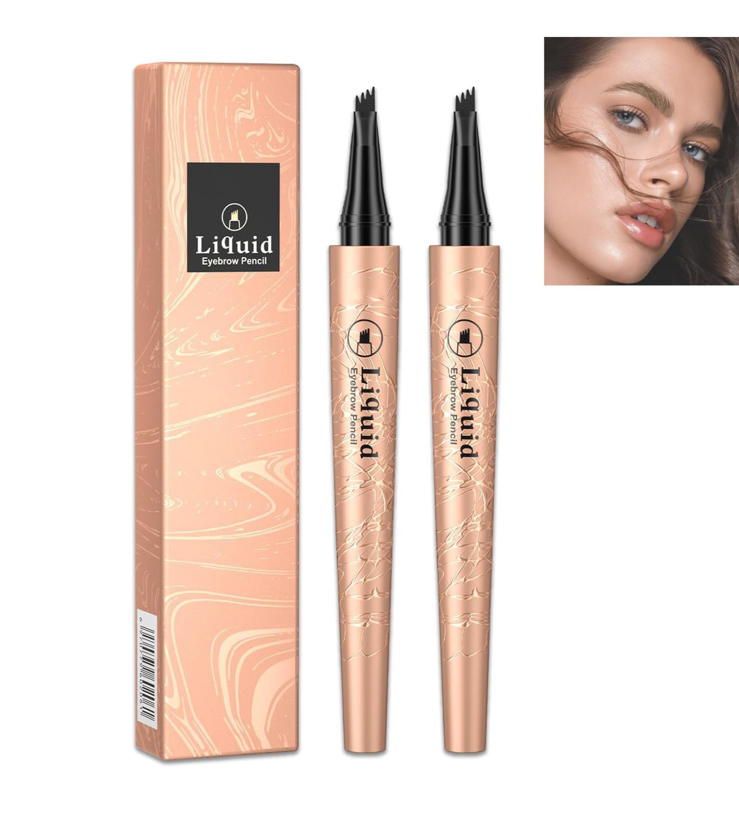 Magic Eyebrow Pencil Magic 3D Waterproof Microblading Eyebrow Pencil 4 Tipped Precise Brow Pen Fine Stroke Microblading Eyebrow Pencil Natural Lasting &waterproof (1# Light Brown*2pcs) - Buy Online on GoSupps.com