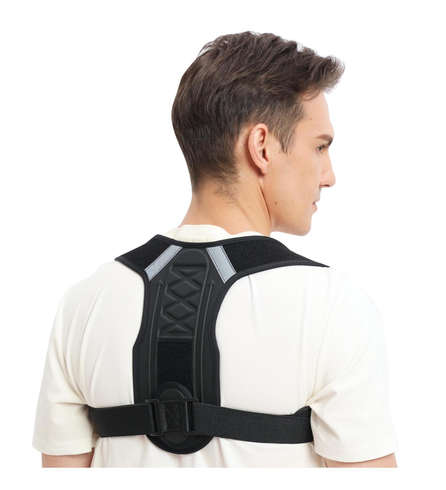 Posture Corrector - Adjustable Back & Shoulder Brace for Pain Relief | Improve Posture & Muscle Memory - Buy Online on GoSupps.com