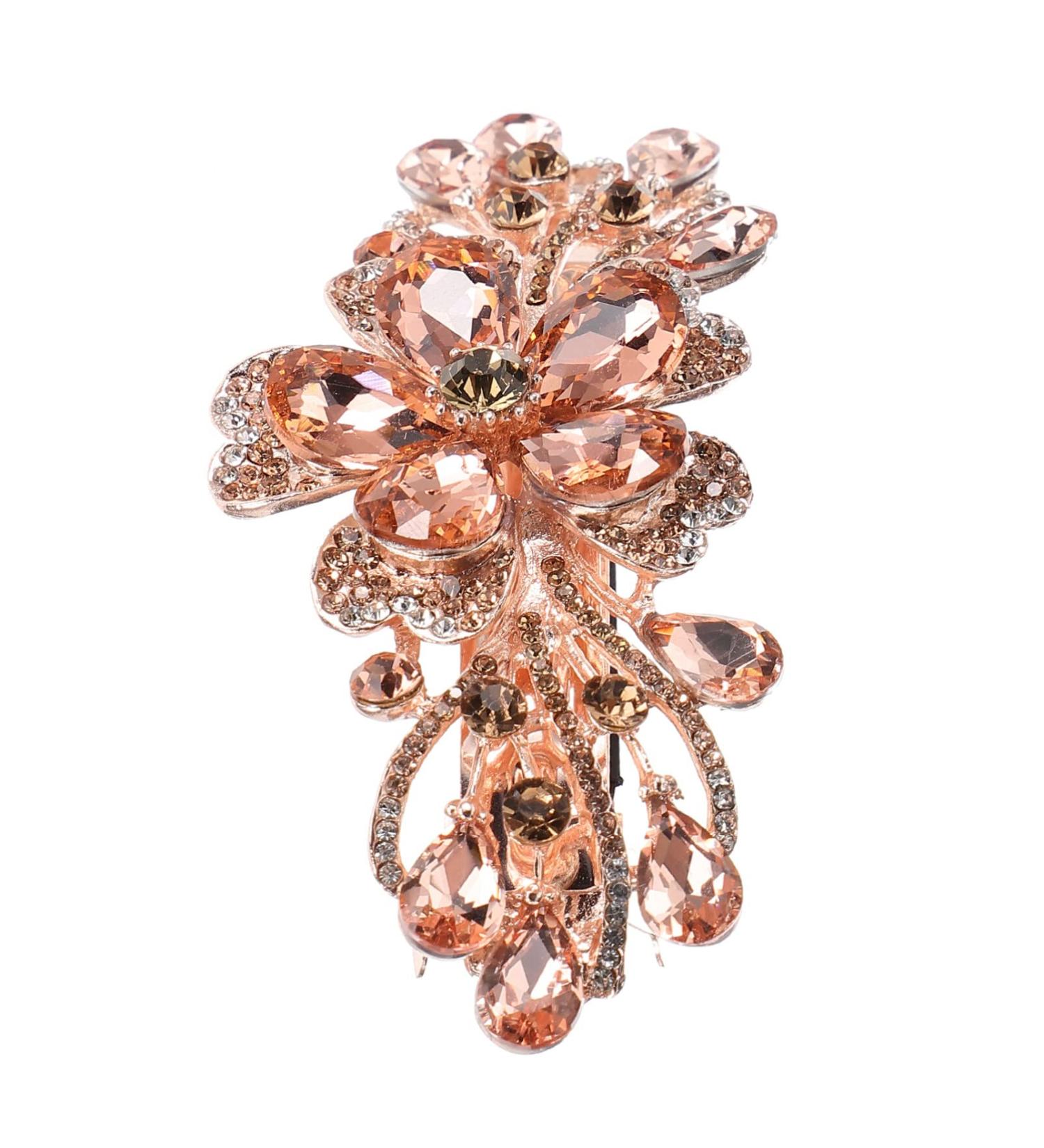 flower hairpin barrettes for women hair clip spring barrette flower barrette metal hair barrettes rhinestone barrettes rhinestone headpiece aldult Accessories rhinestones Miss - Buy Online on GoSupps.com