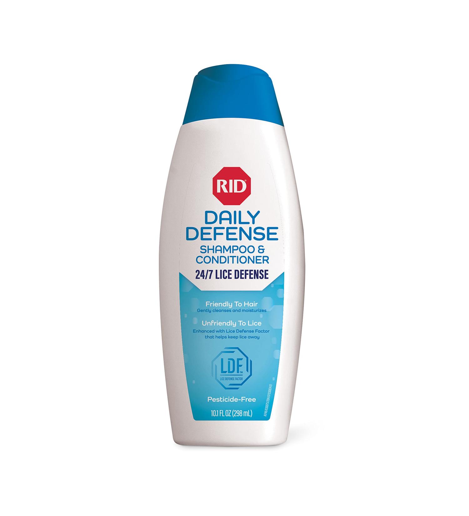 RID Daily Defense Lice Shampoo & Conditioner - 24/7 Protection Against Head Lice - 100% Effective - 10.1 oz - Buy Online on GoSupps.com