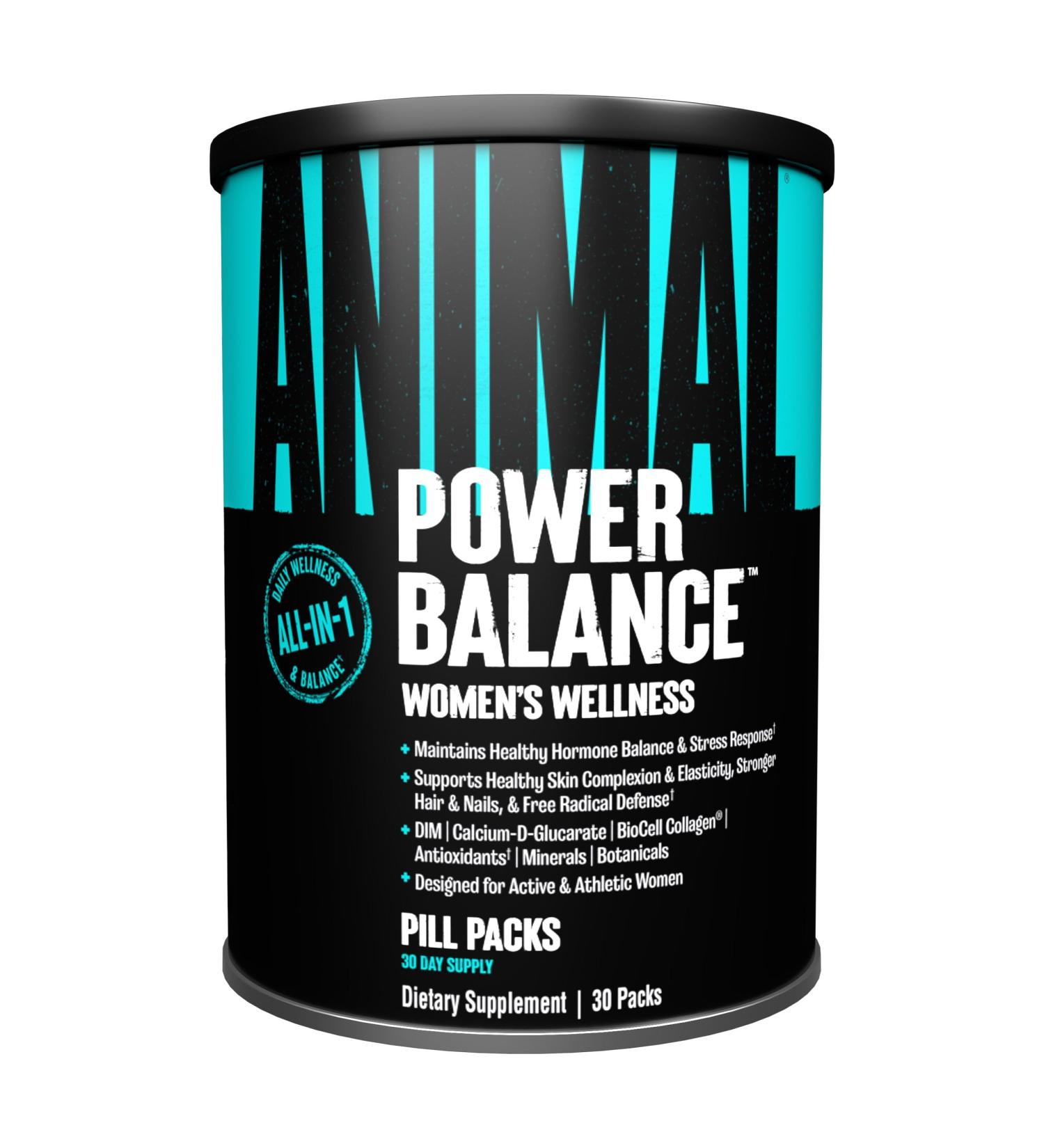 Animal Power Balance Women's Alpha F Comprehensive Formula Supports Hormonal Balance Complexion Hair Nails Mood and Stress Intestinal Health & Bone and Joint Health 30 Packs Nutritional Supplement - Buy Online on GoSupps.com