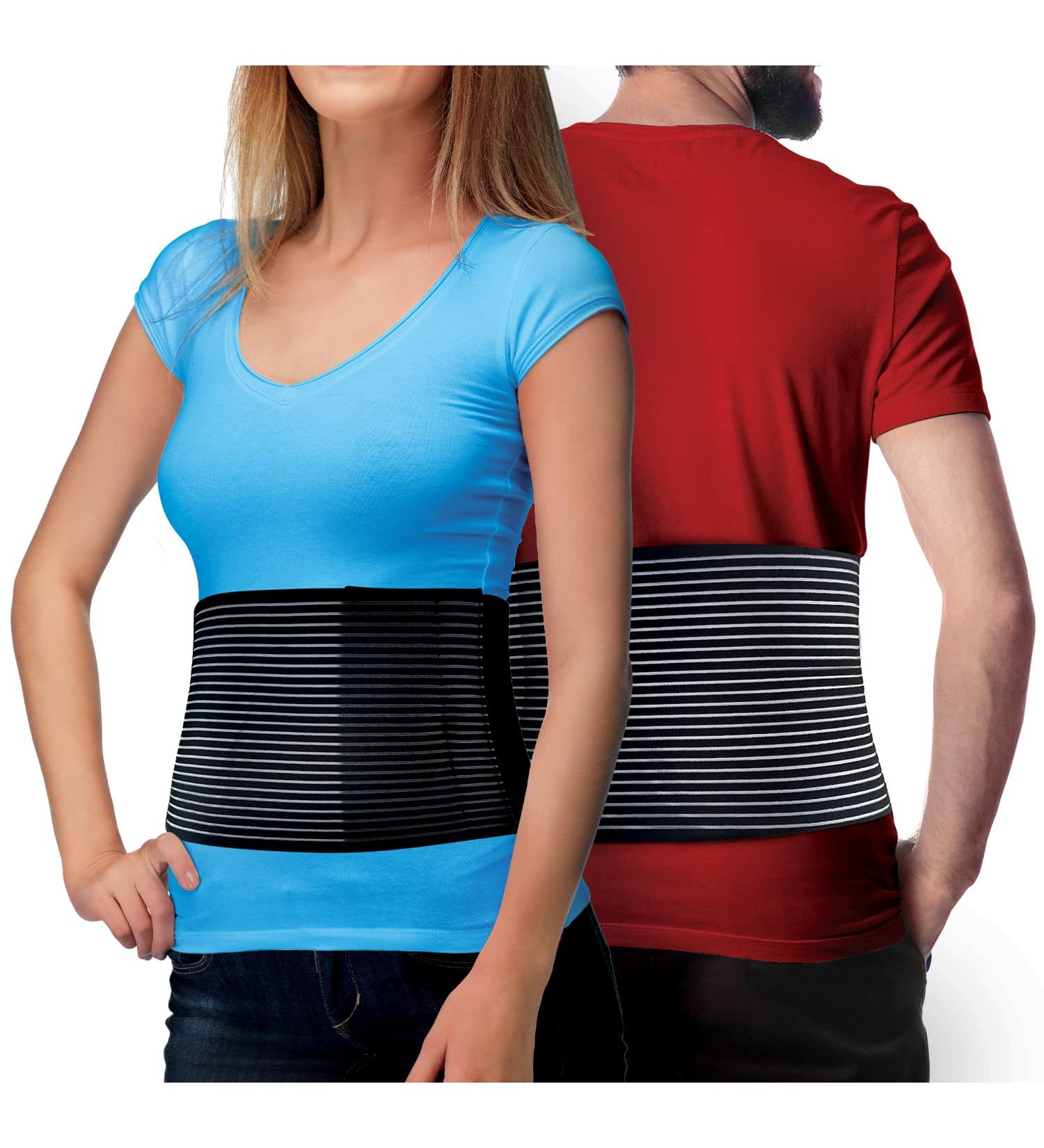 Hernia Belt for Men and Women - Abdominal Support Binder for Umbilical and Inguinal Hernias - L/XL (37 to 51) - Buy Online on GoSupps.com