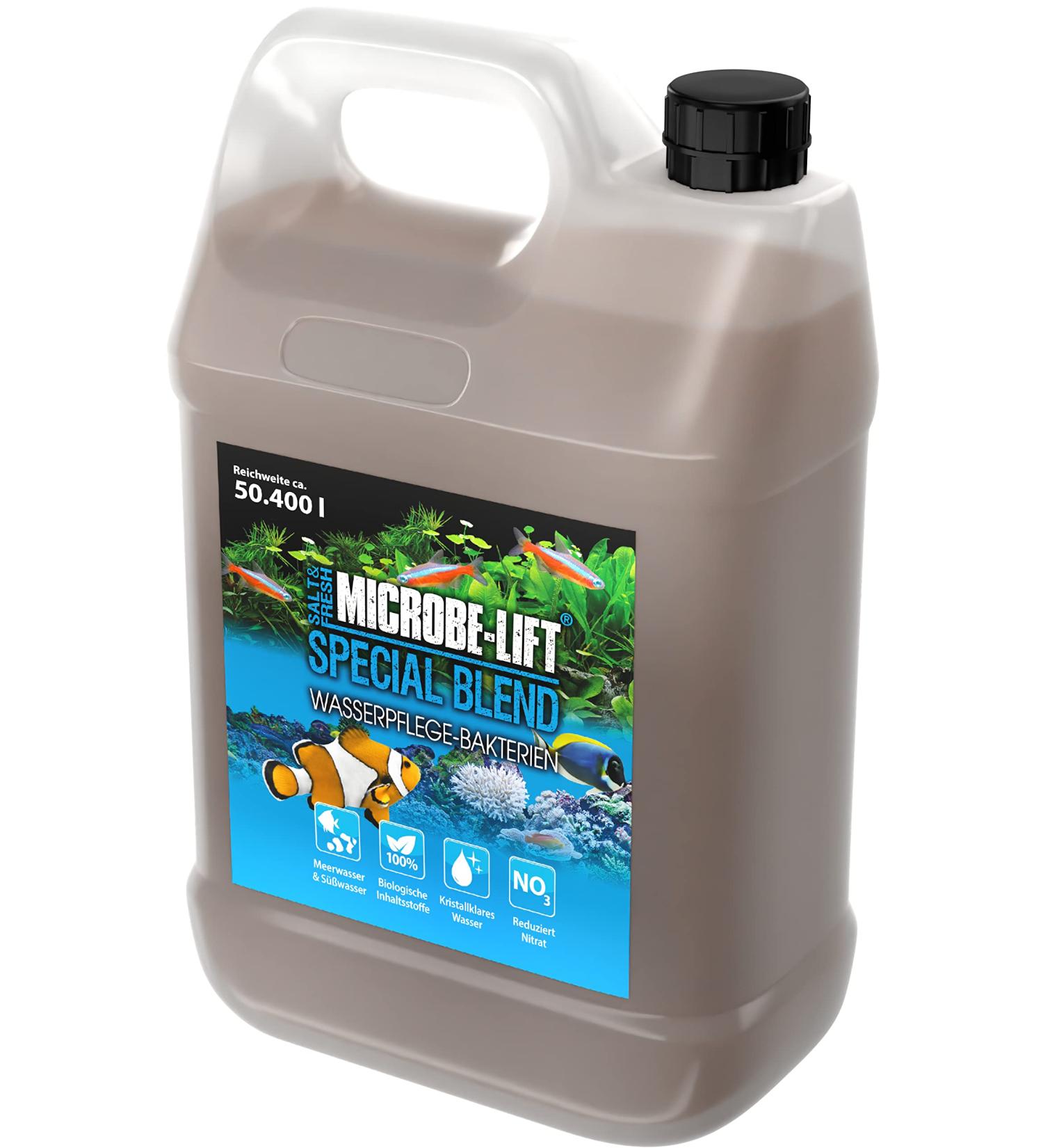 Microbe-Lift Special Blend 3785 ml | Living Bacteria for Water Cleaning | Reduce Organic Waste & Nitrate | Sea & Freshwater Aquariums | 100% Biological Solution - Buy Online on GoSupps.com