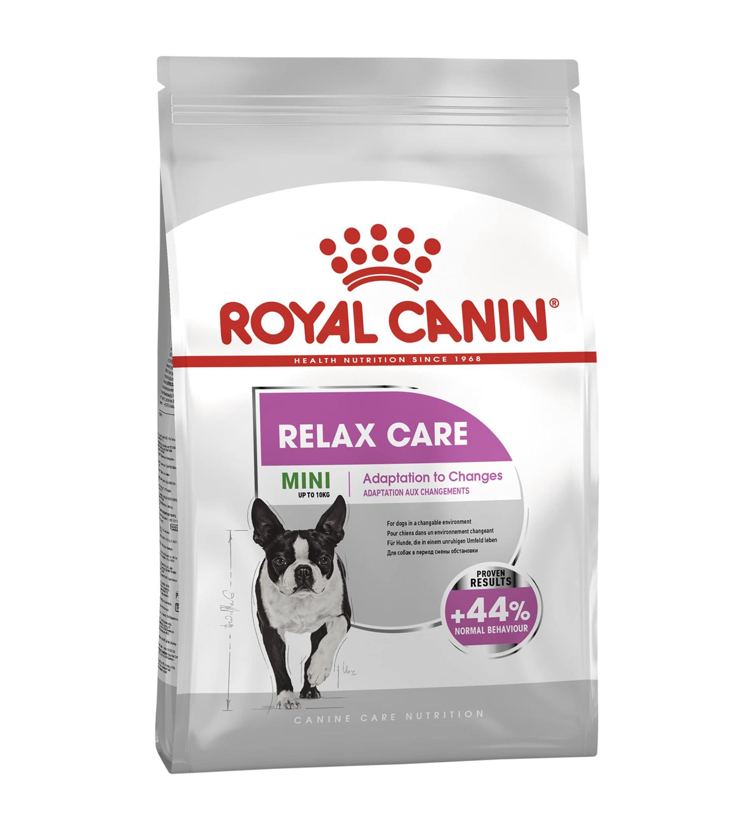Royal Canin CCN Relax Care Mini | 3 kg | Complete Food for Small Dogs in Restless Environments | For Adult and Older Small Dogs up to 10 kg | Dry Food Rice 3 kg (Pack of 1) - Buy Online on GoSupps.com
