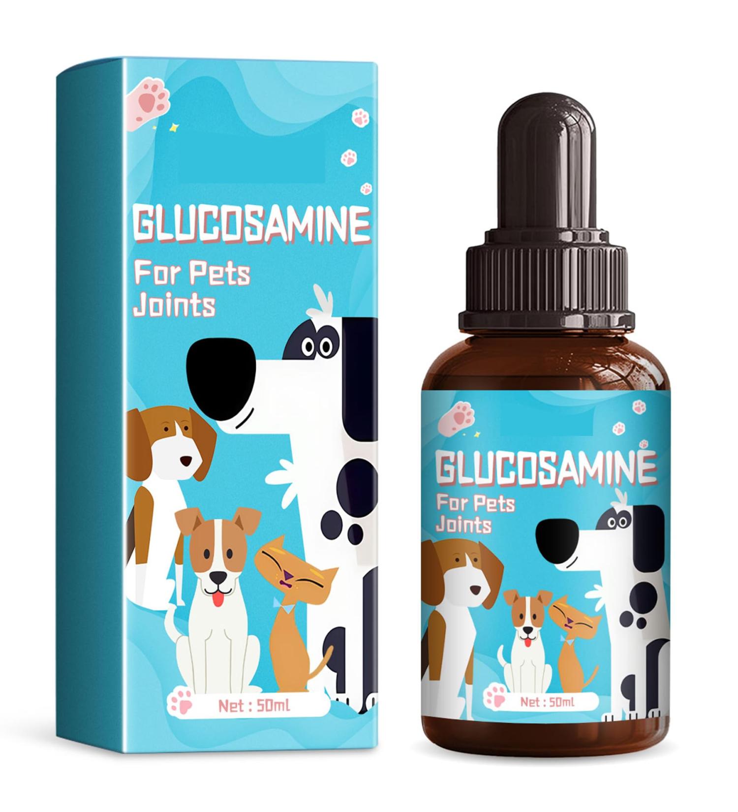 Pet Joint Drops for External Use Glucosamine for Cats & Dogs - Cat Hip and Joint Liquid Topical - Buy Online on GoSupps.com