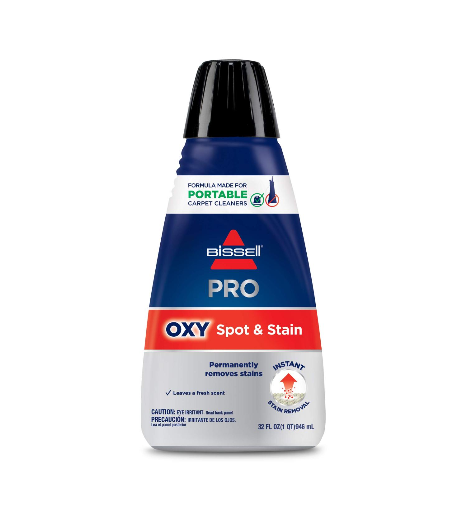 Bissell Professional Spot & Stain + Oxy Portable Machine Formula 32oz - 1-Pack | Powerful Stain Remover - Buy Online on GoSupps.com