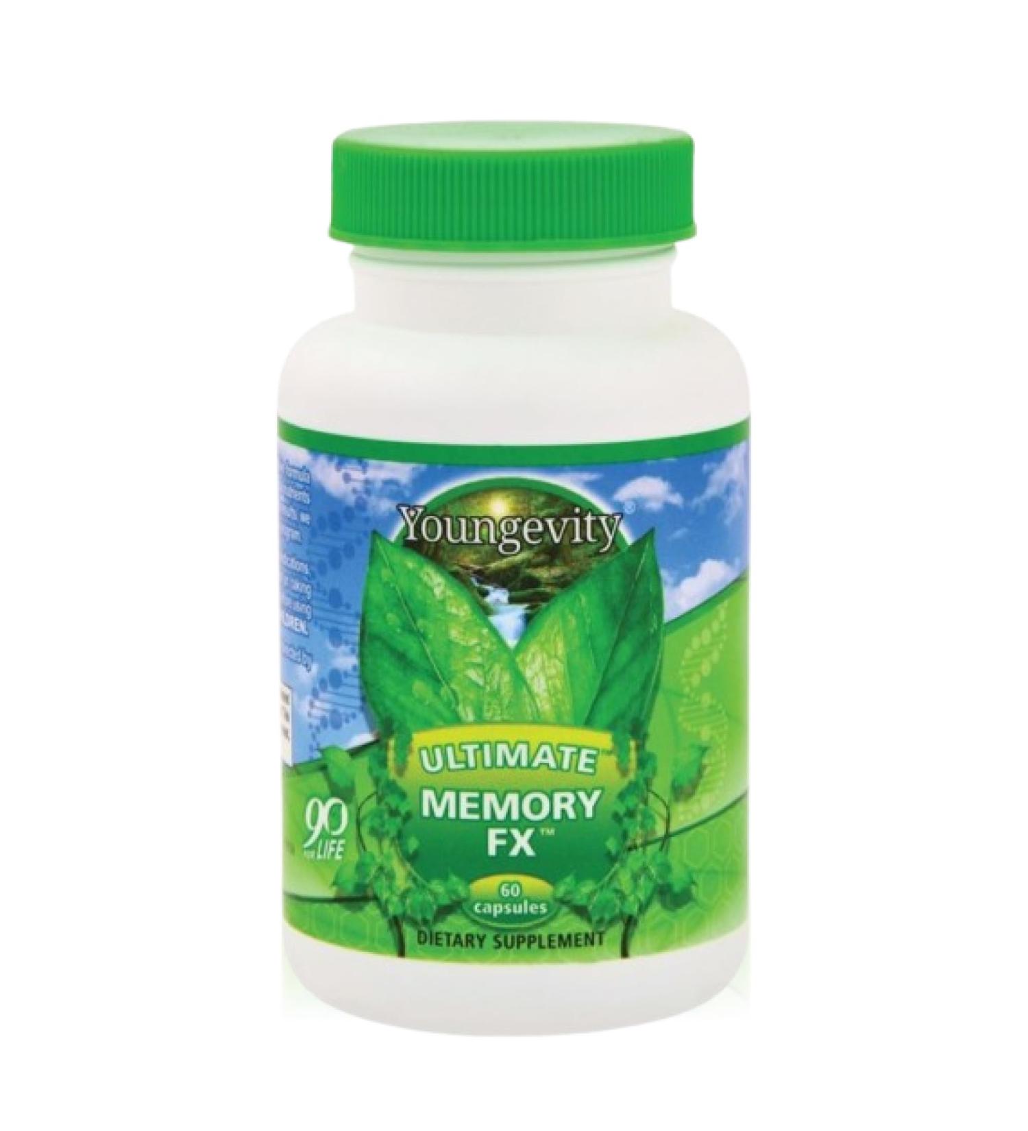 Youngevity Ultimate Memory FX : Ginkgo Leaf Periwinkle Herb + Vitamins to Support Brain Function and Memory - Brain Health Memory Retention Supplement (60 Capsules) - Buy Online on GoSupps.com