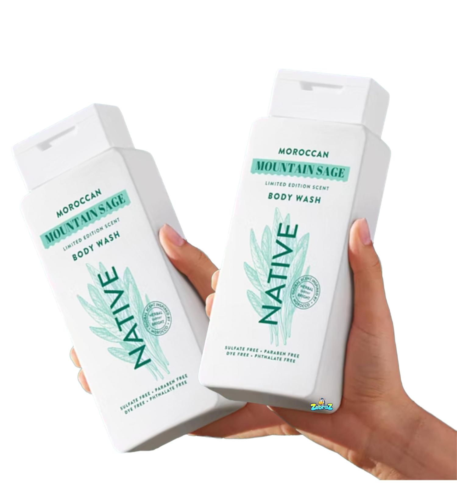 Native - Passport Limited Edition Global Flavors Sulfate-Free - Body Wash - Moroccan Mountain Sage - 18 fl oz - Pack Of 02 - Buy Online on GoSupps.com