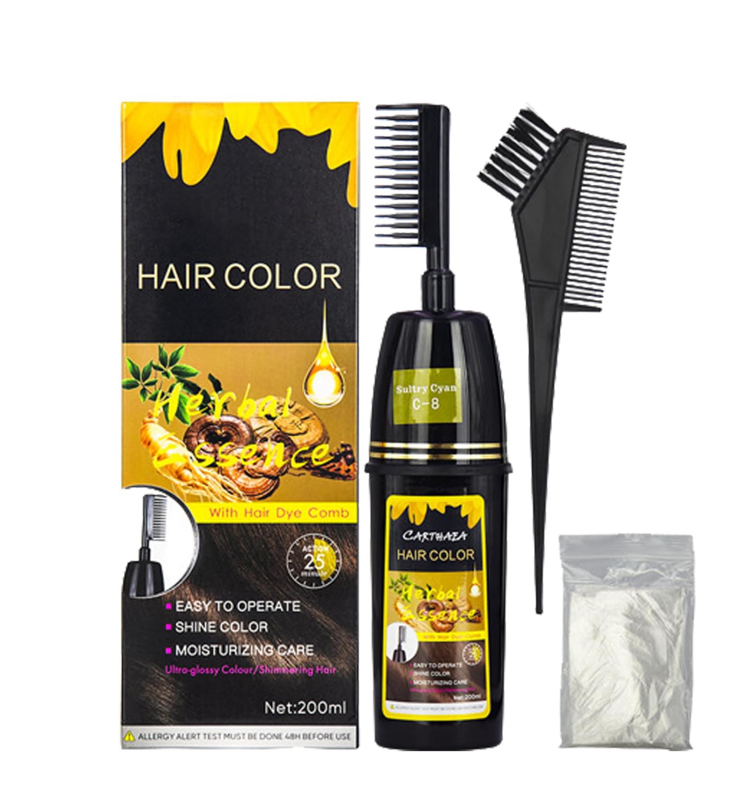  Pemarlis 3-in-1 Hair Colour Shampoo for Grey Hair - Black (Dark Brown) - Buy Online on GoSupps.com