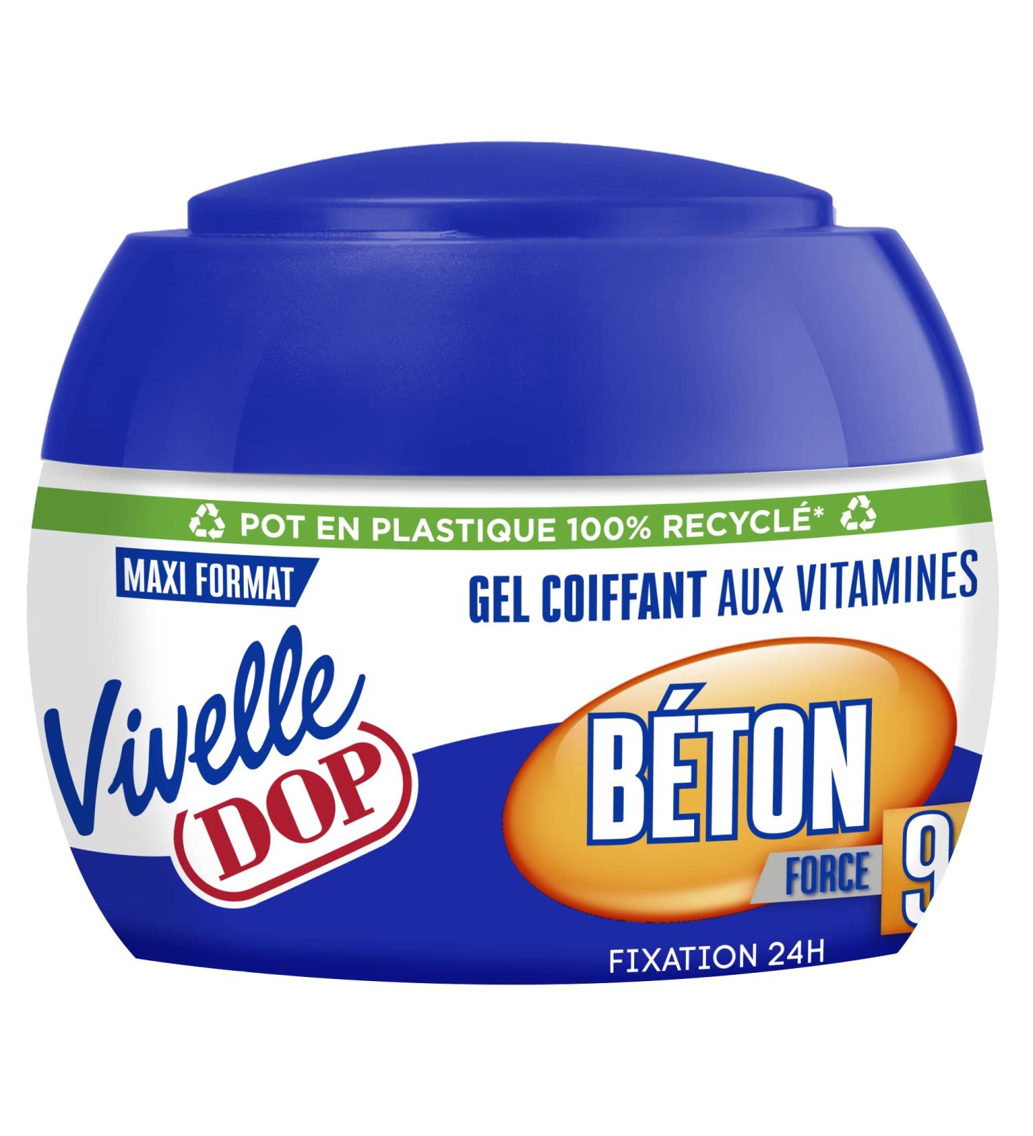 DOP Vivelle Dop Fixation Béton Styling Gel with Vitamins Fixation Béton Strength 9 Maxi Format