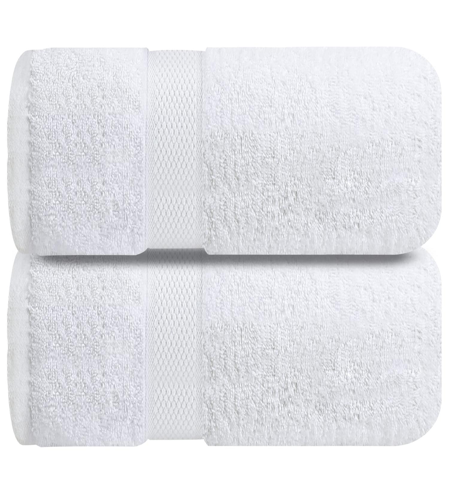Infinitee Xclusives Premium White Bath Sheets Towels 2 Pack - 35x70 Extra Large, 100% Soft Cotton - Hotel & Spa Quality, Absorbent Oversized Towels - Buy Online on GoSupps.com