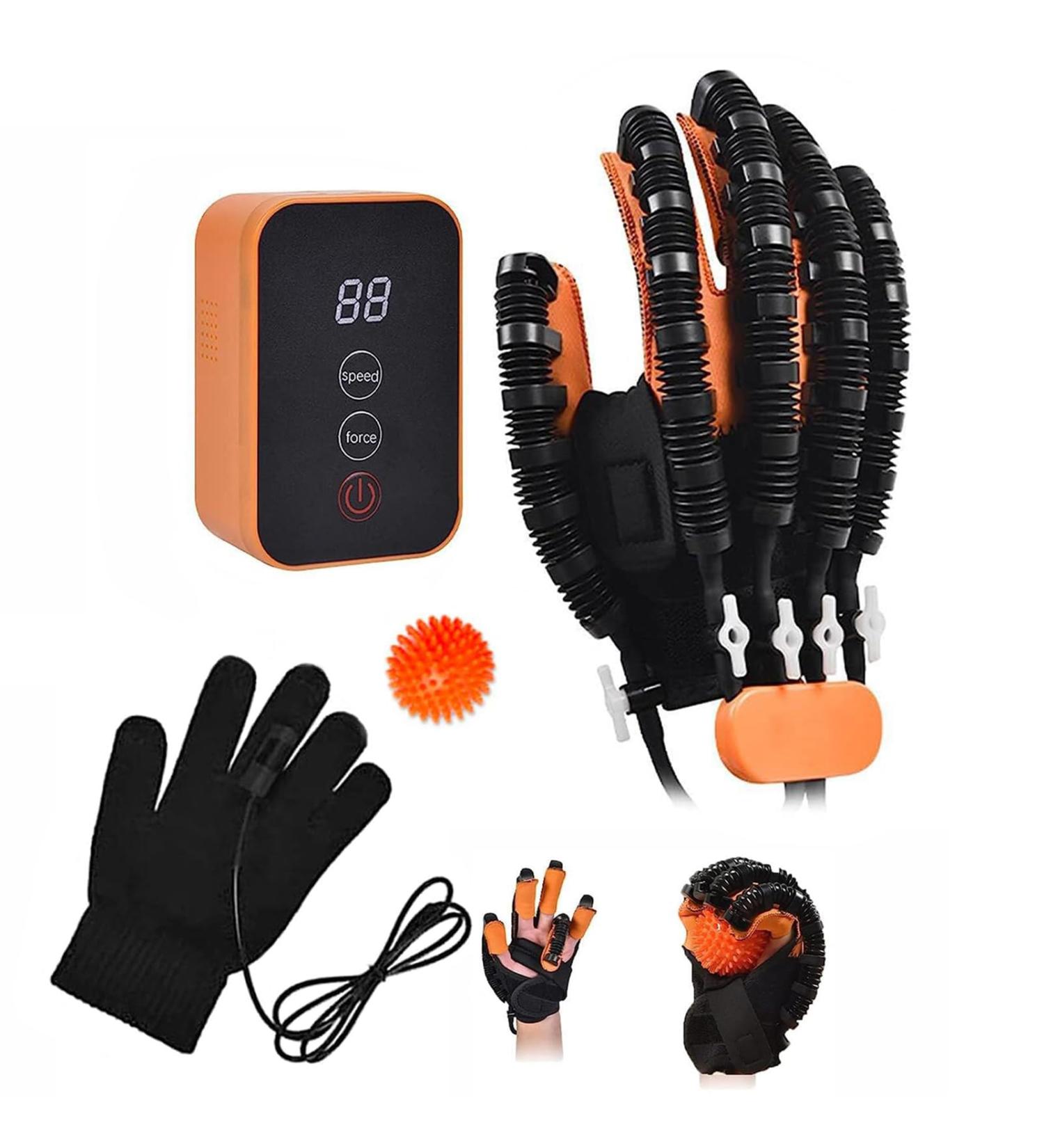 Hand Rehabilitation Robotic Gloves Hand Strength Strengthening Finger Flexion Assist Finger and Hand Function Training Device Stroke Hemiplegia Finger Exerciser XXL Left-Hand Left-hand XX-Large - Buy Online on GoSupps.com
