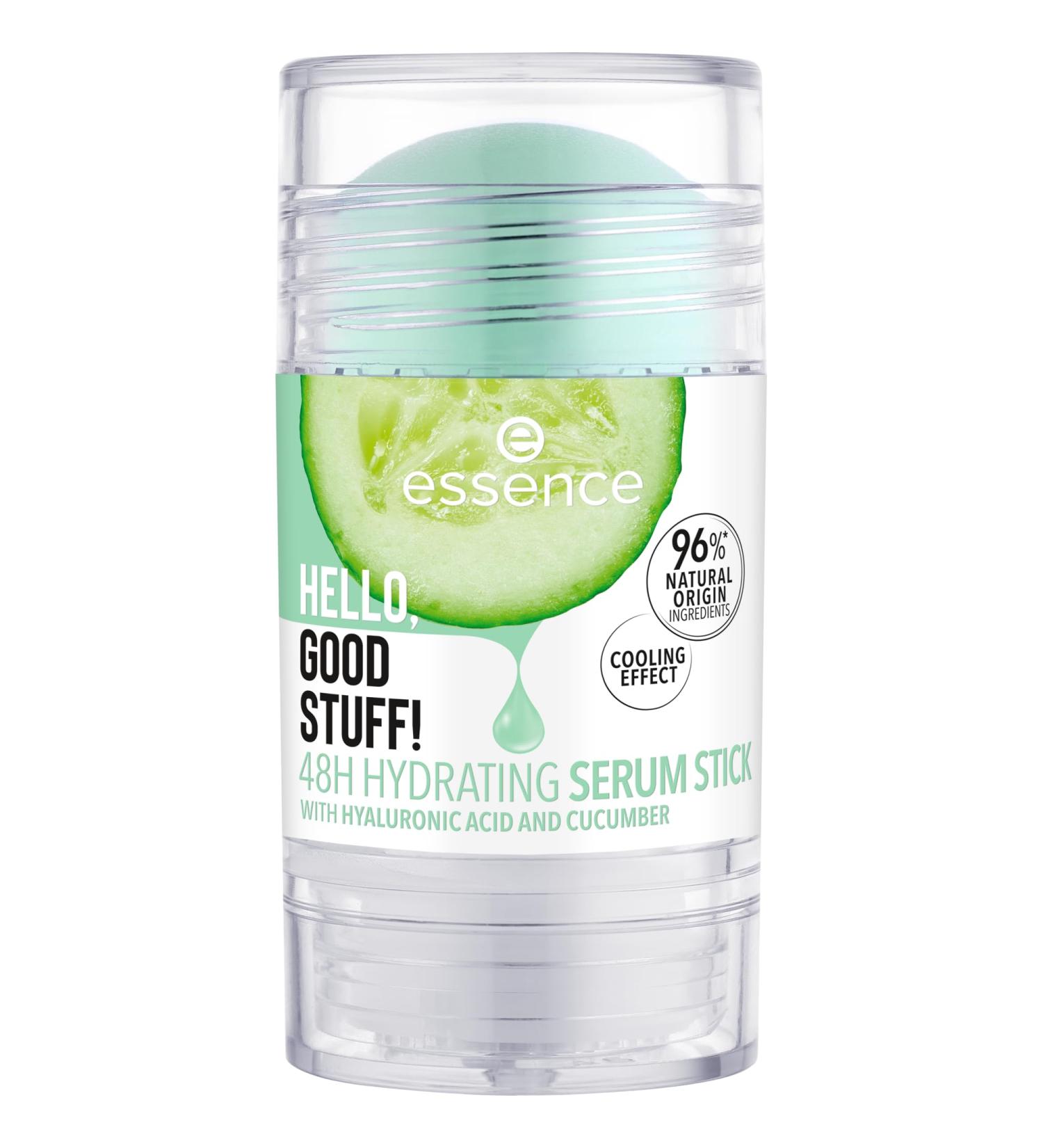 essence HELLO GOOD STUFF 48H MOISTURIZING SERUM STICK hydrating cooling refreshing translucent 30g - Buy Online on GoSupps.com