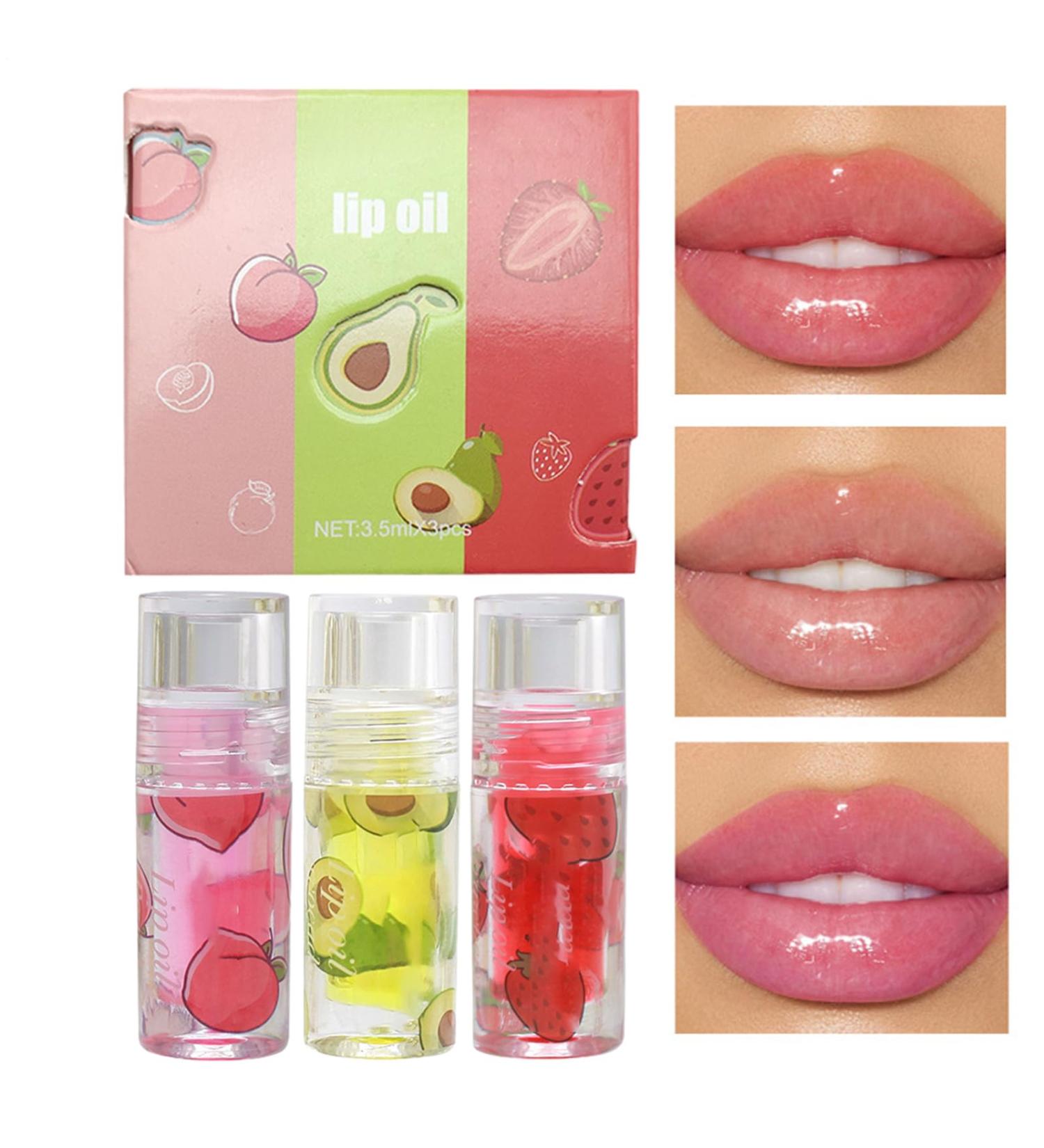  Generisch Moisturizing lip oil fruity flavor non-sticky - Nourishing lip oil for makeup | For students sisters friends mothers commutes school etc. - Buy Online on GoSupps.com