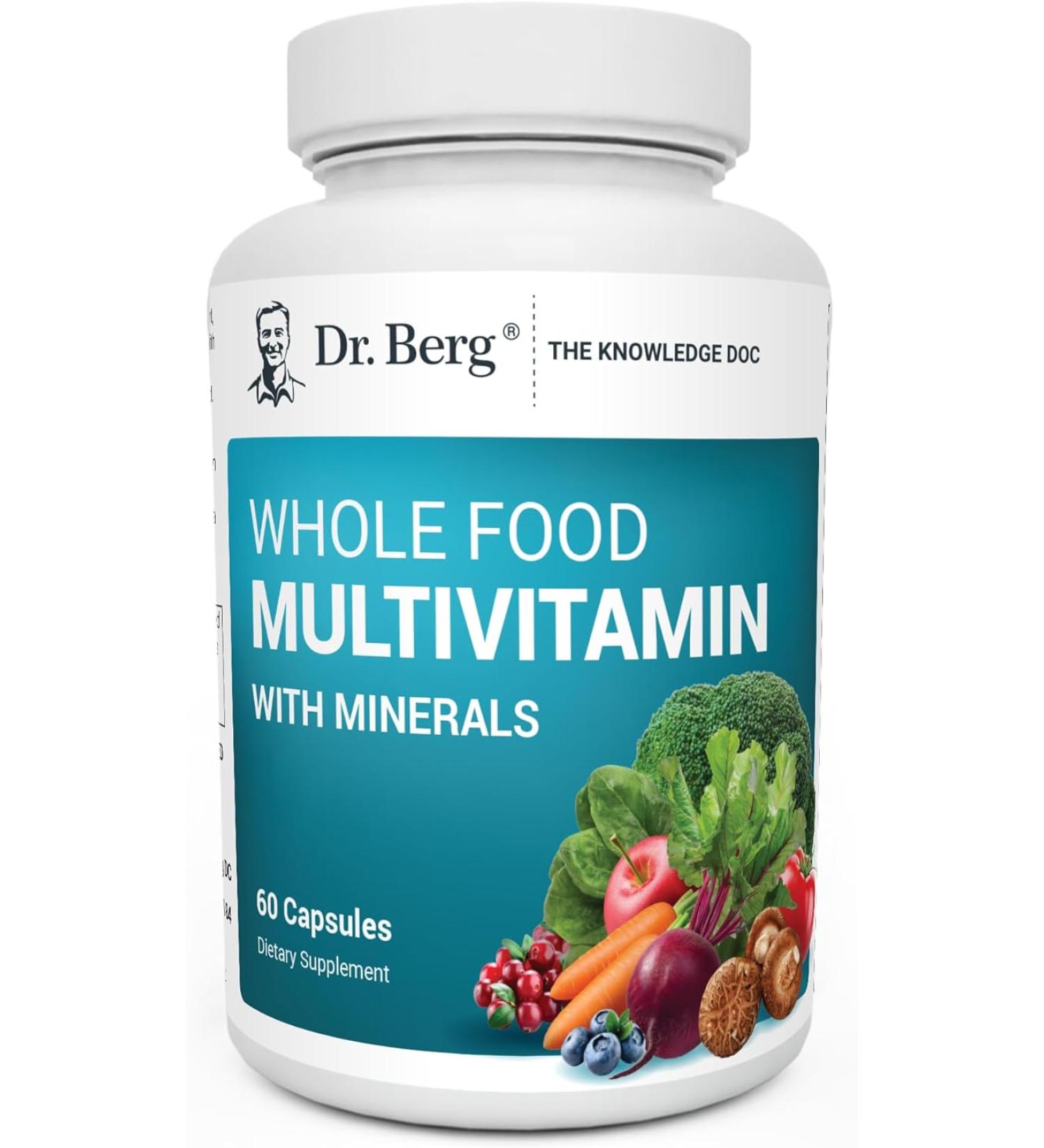 Dr. Berg Whole Food Multivitamin with Minerals - 60 Capsules | Premium Formula - Buy Online on GoSupps.com