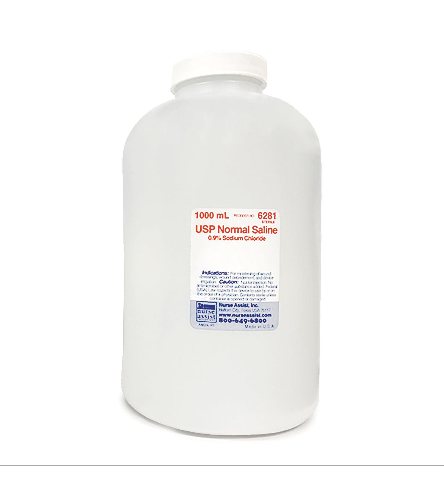 Sterile 0.9% Saline Solution - 1000mL
